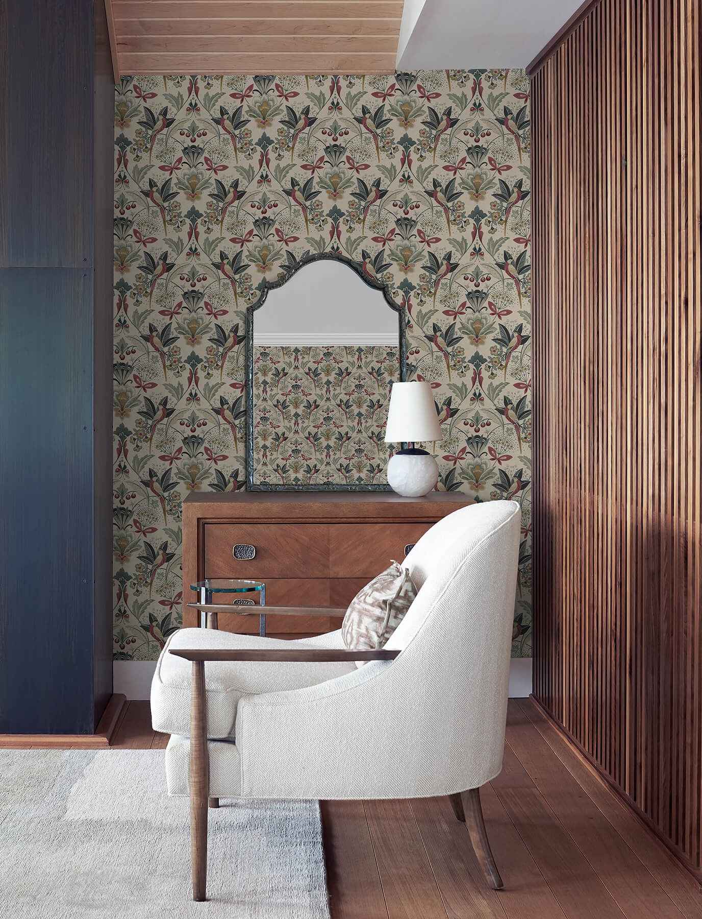 Bernadette Merlot Garden Wilderness Wallpaper - York Wallcoverings - 4198-27836 - York Wallcoverings Wallpaper