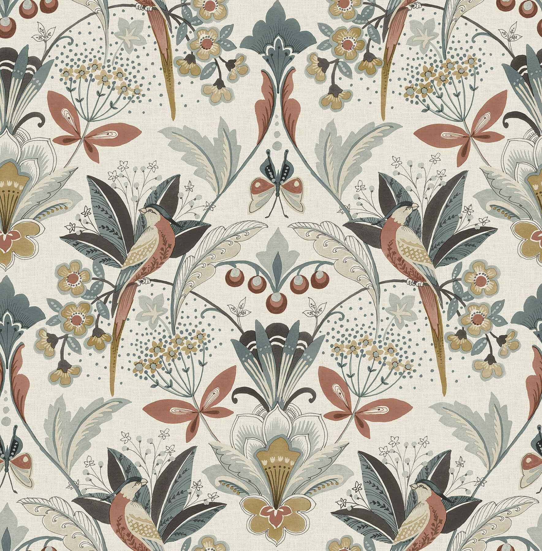 Bernadette Rose Garden Wilderness Wallpaper - York Wallcoverings - 4198-27837 - York Wallcoverings Wallpaper