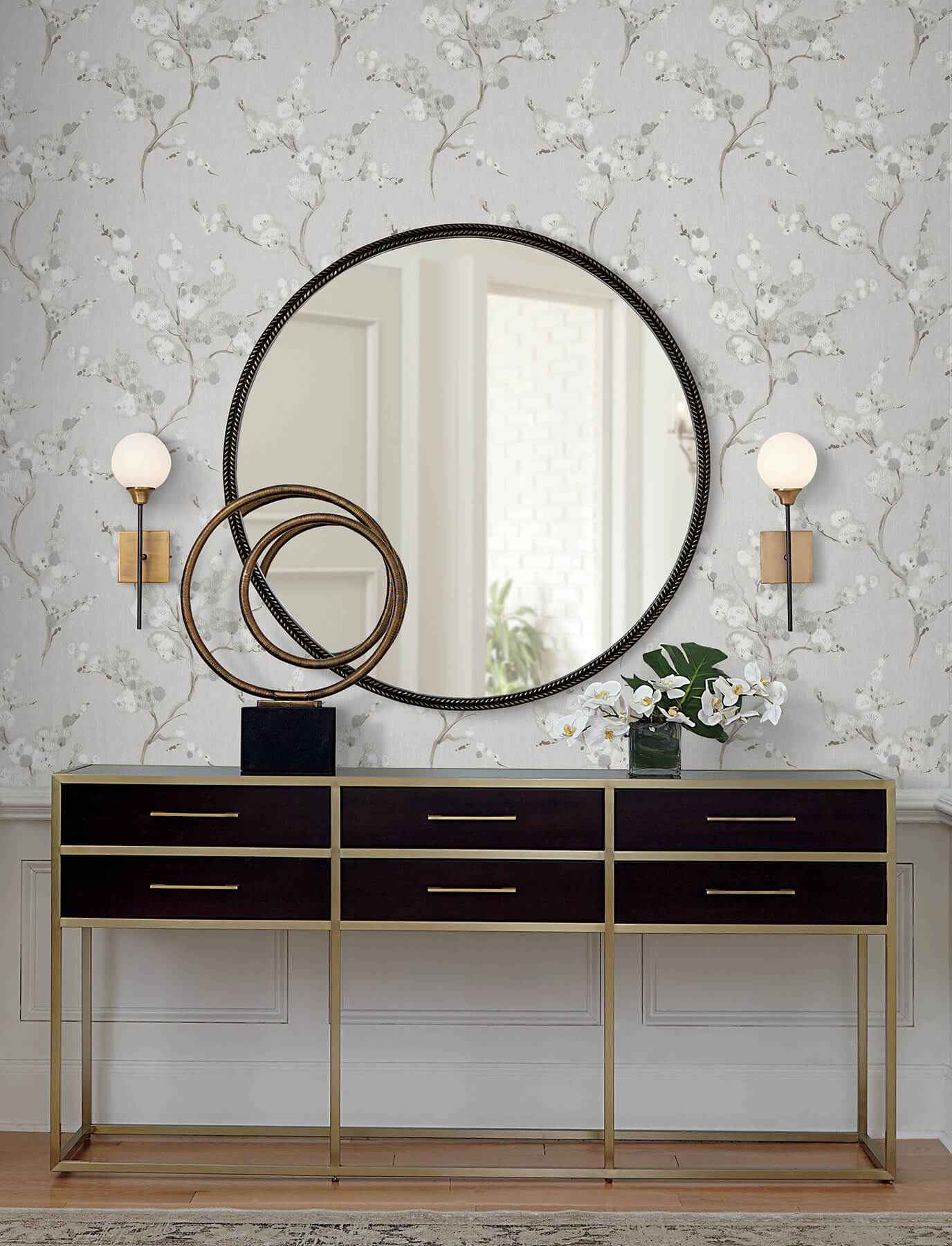 Bliss Stone Blossom Wallpaper - York Wallcoverings - 4198-27842 - York Wallcoverings Wallpaper