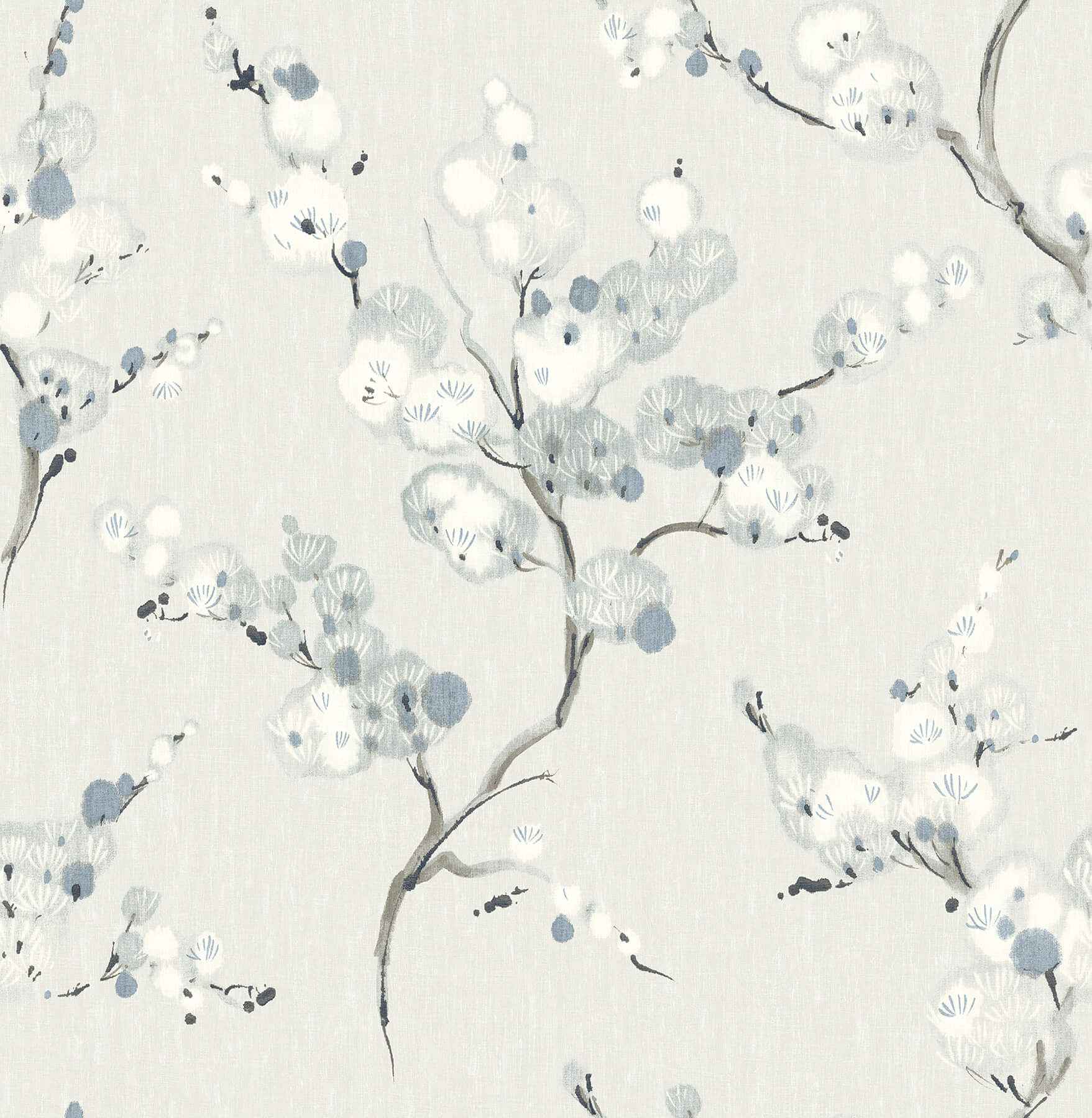Bliss Sky Blue Blossom Wallpaper - York Wallcoverings - 4198-27844 - York Wallcoverings Wallpaper