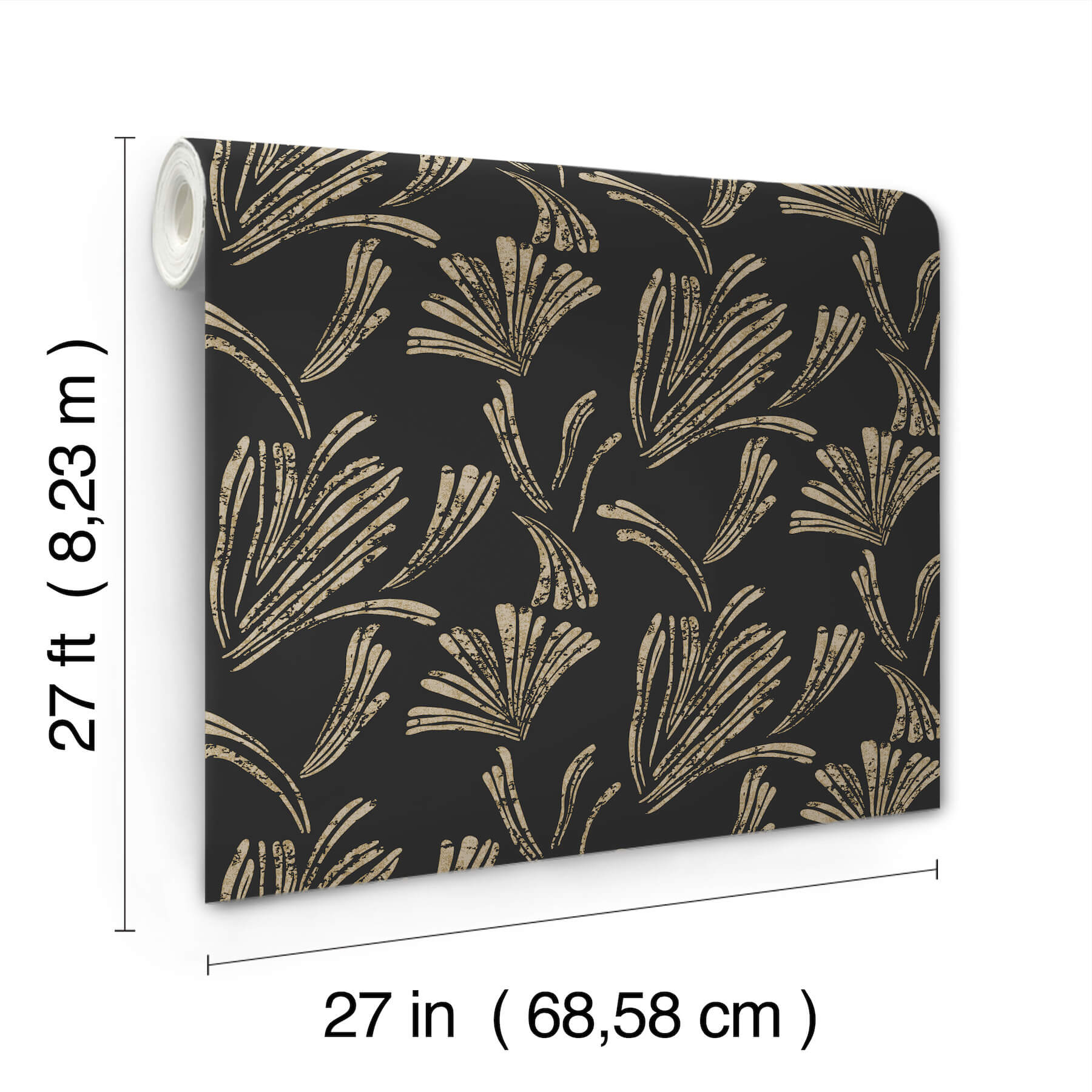 ermine-black-abstract-wallpaper-york-wallcoverings-4198-83473 - York Wallcoverings Wallpaper