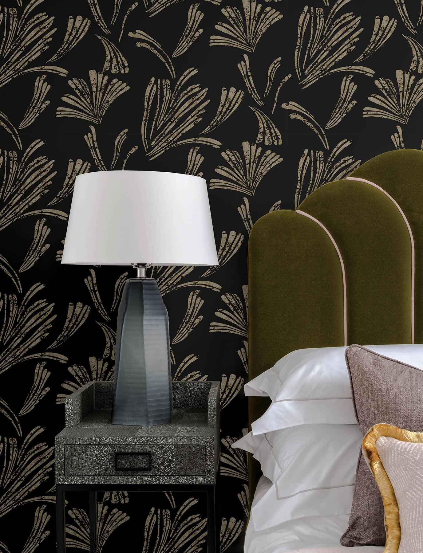 Ermine Black Abstract Wallpaper - York Wallcoverings - 4198-83473 - York Wallcoverings Wallpaper