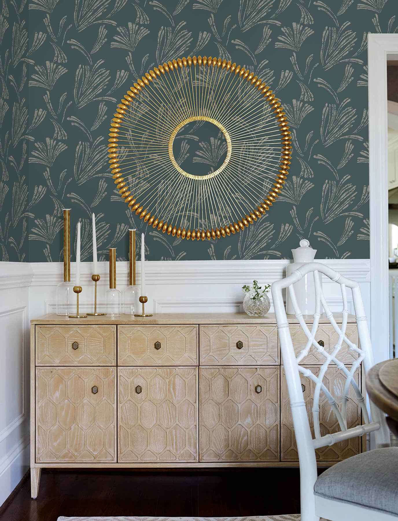 Ermine Teal Abstract Wallpaper - York Wallcoverings - 4198-83474 - York Wallcoverings Wallpaper