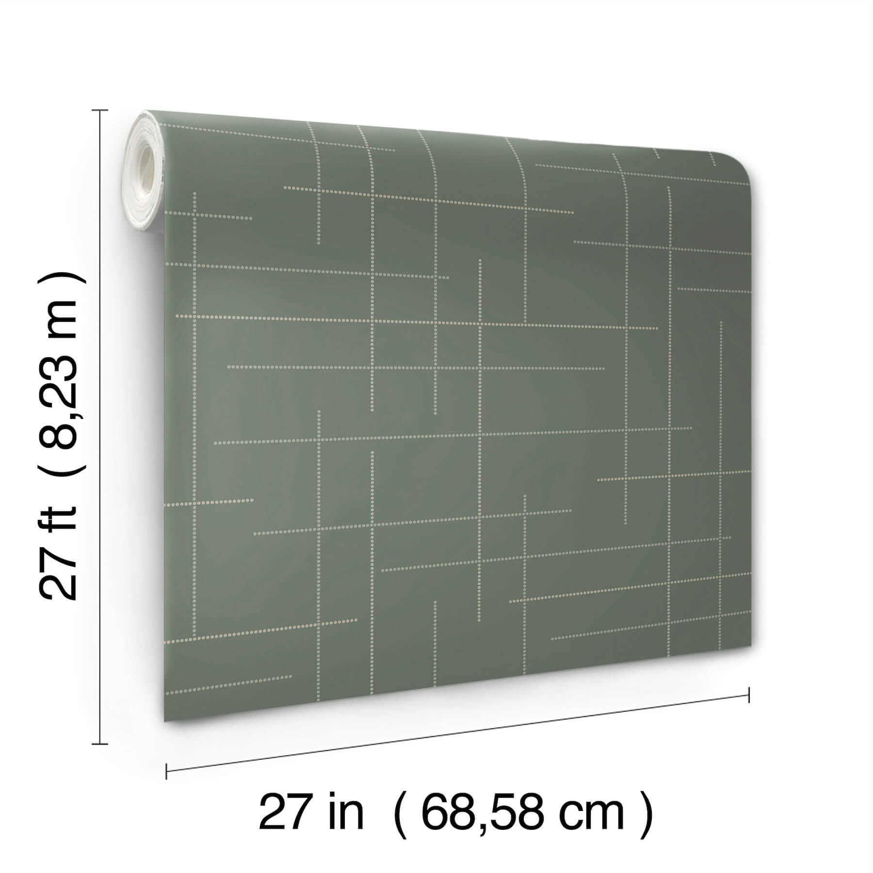 wylie-moss-dotted-gridlines-wallpaper-york-wallcoverings-4198-83477 - York Wallcoverings Wallpaper