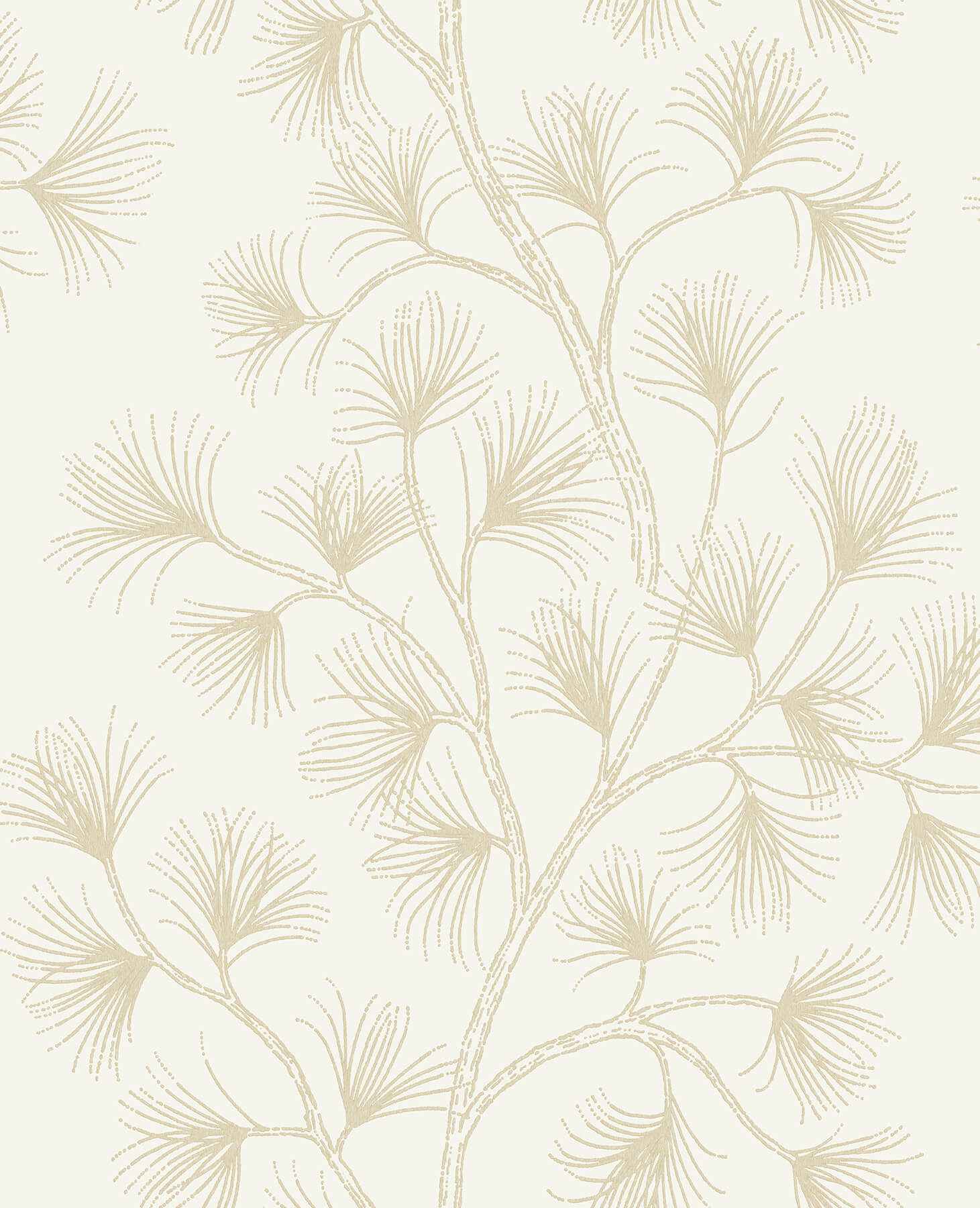 Kismine Gold Botanical Trail Wallpaper - York Wallcoverings - 4198-83482