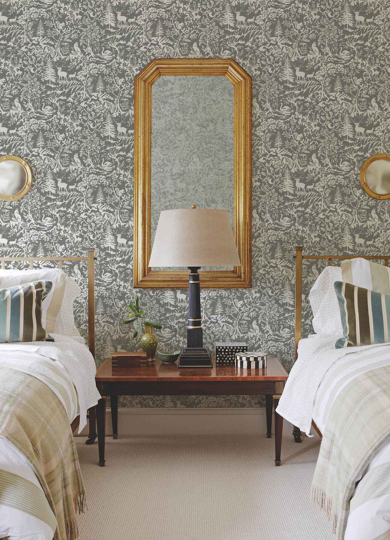 Alrick Charcoal Forest Venture Wallpaper - York Wallcoverings - 3125-72321 - York Wallcoverings Wallpaper
