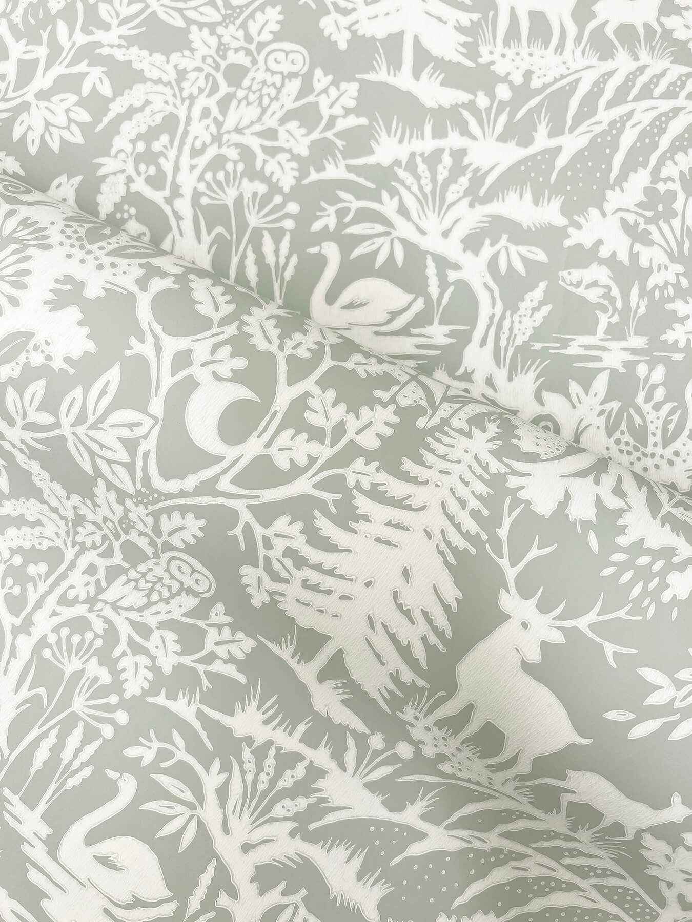 Alrick Sage Forest Venture Wallpaper - York Wallcoverings - 3125-72323