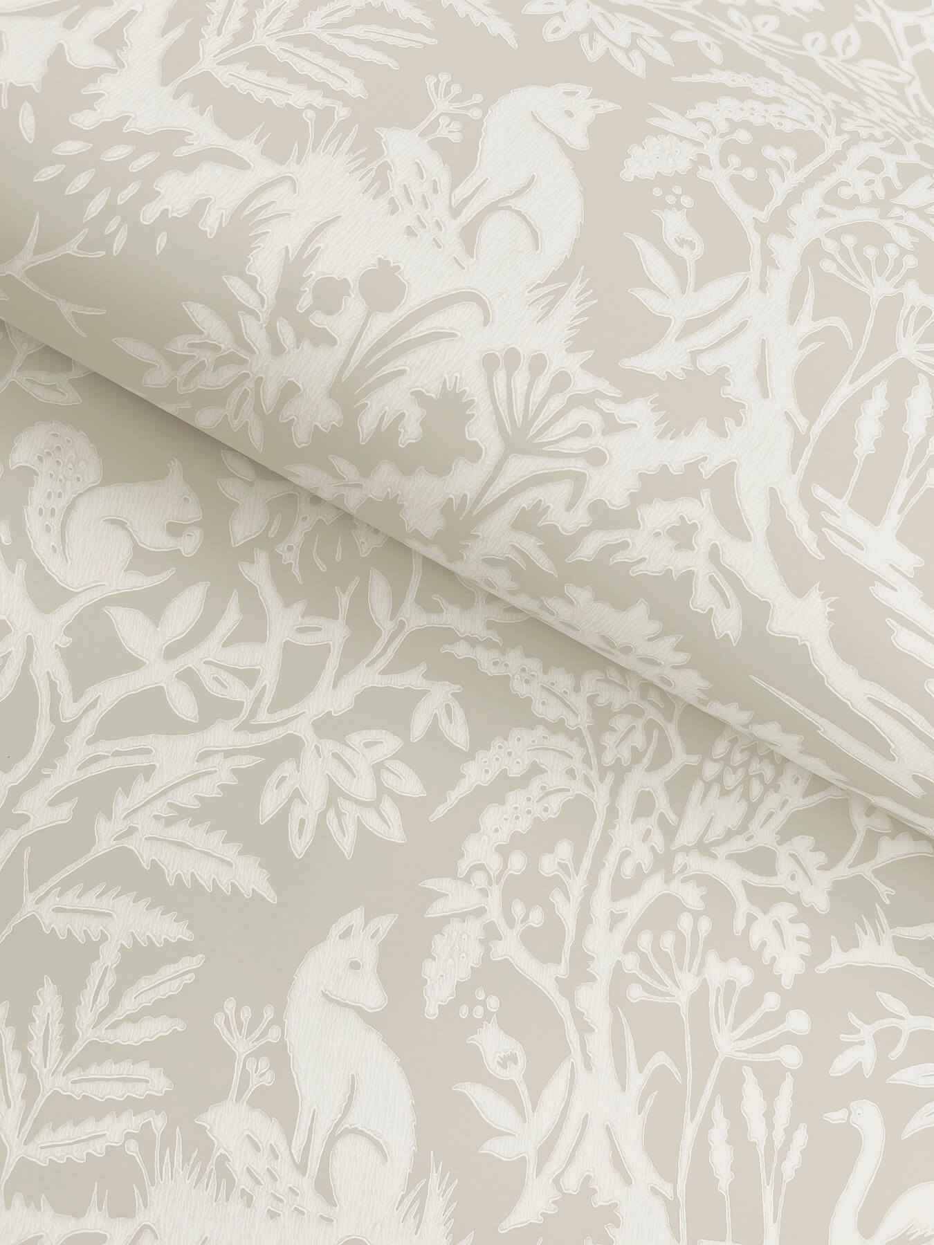 Alrick Taupe Forest Venture Wallpaper - York Wallcoverings - 3125-72325
