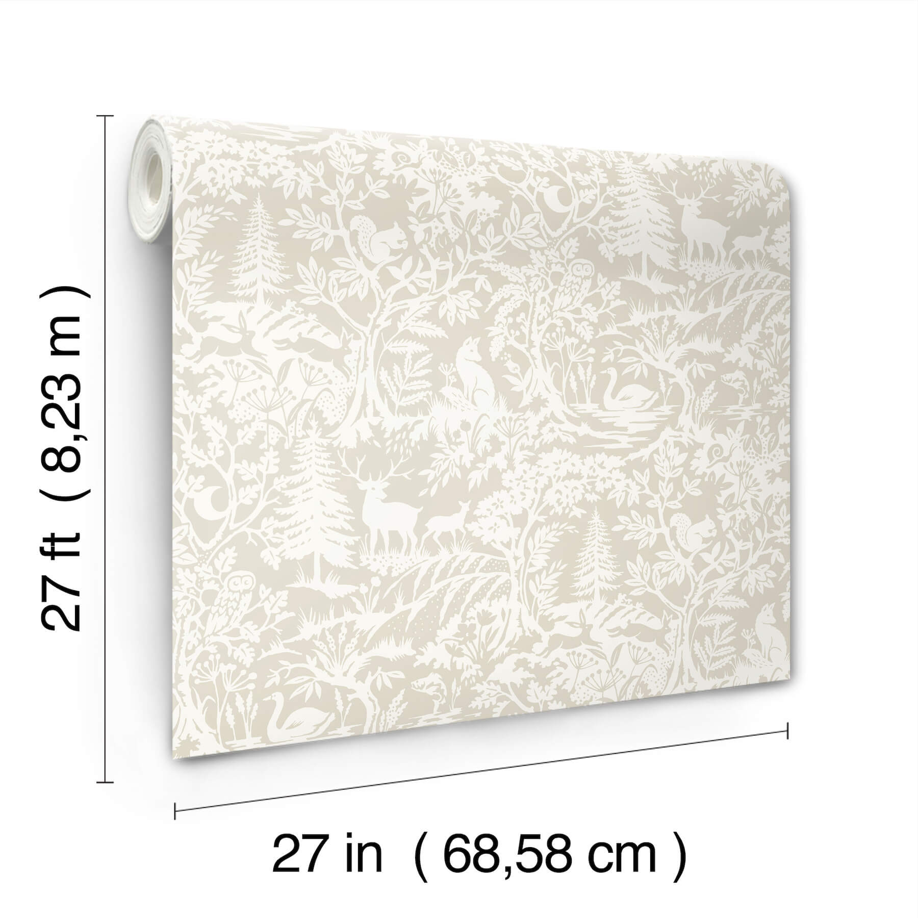 alrick-taupe-forest-venture-wallpaper-york-wallcoverings-3125-72325 - York Wallcoverings Papel pintado
