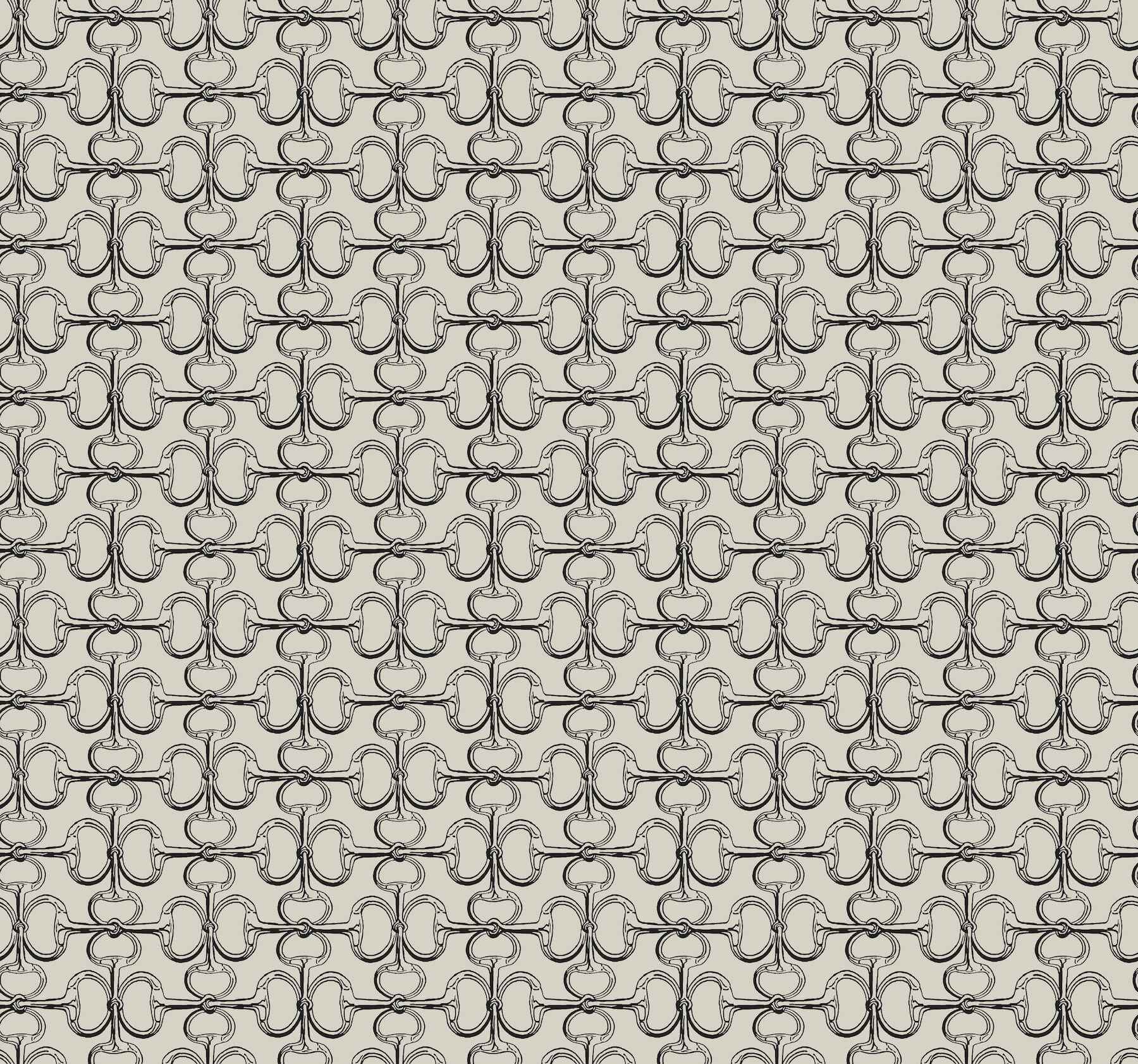 Polo Taupe Horse Bits Wallpaper - York Wallcoverings - 4211-83509 - York Wallcoverings Wallpaper