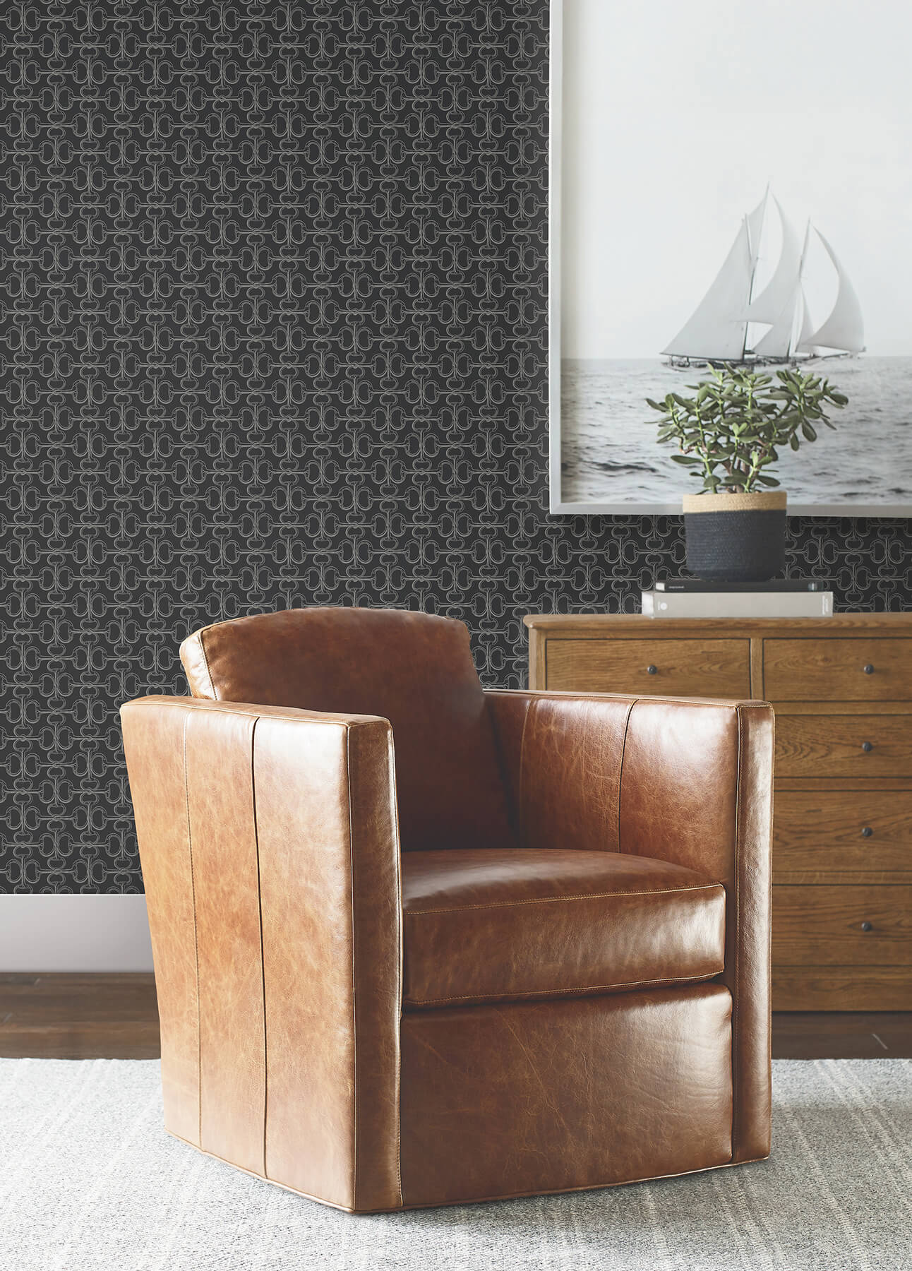 polo-black-horse-bits-wallpaper-york-wallcoverings-4211-83510 - York Wallcoverings Wallpaper