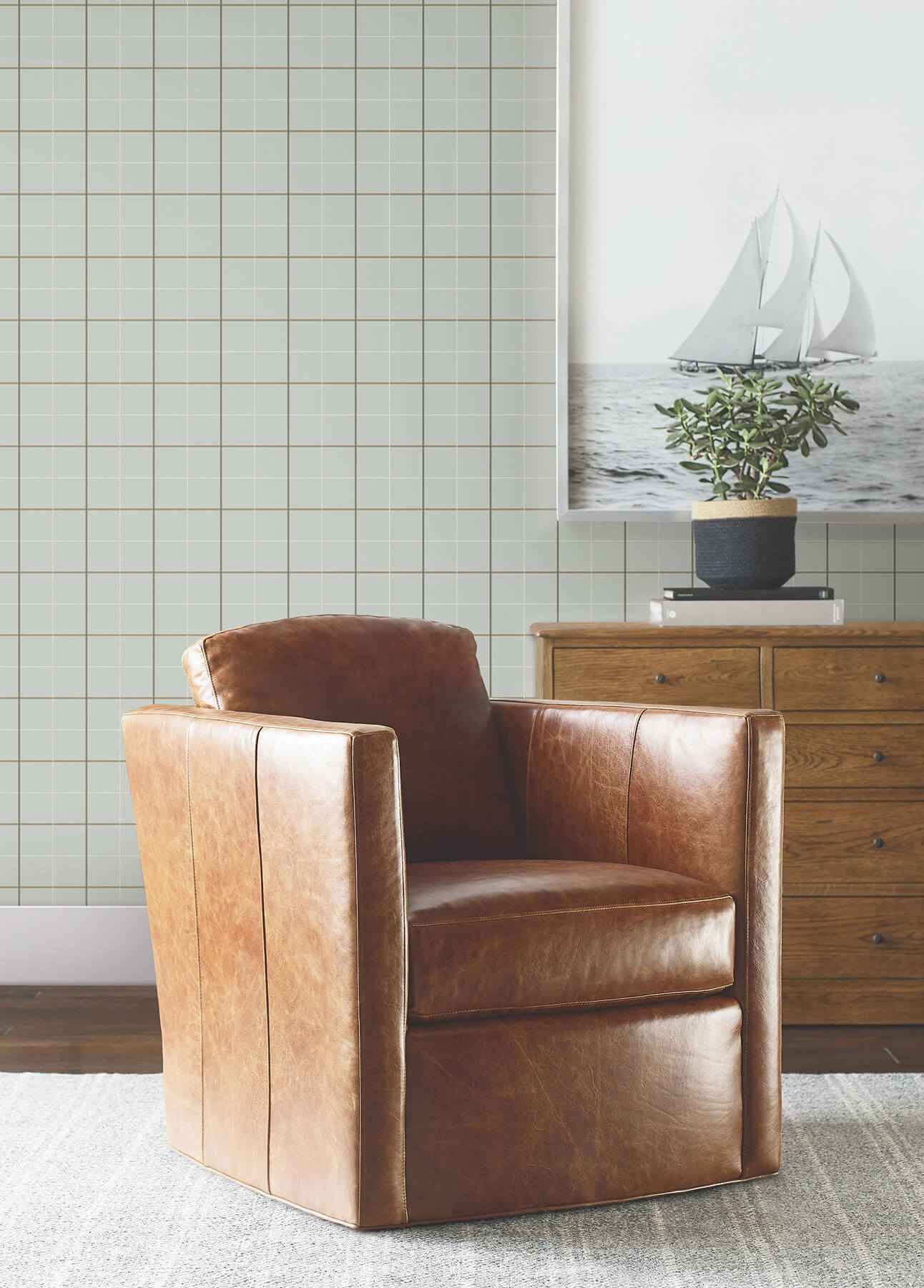 Tattersall Sage Plaid Wallpaper - York Wallcoverings - 4211-83517 - York Wallcoverings Wallpaper