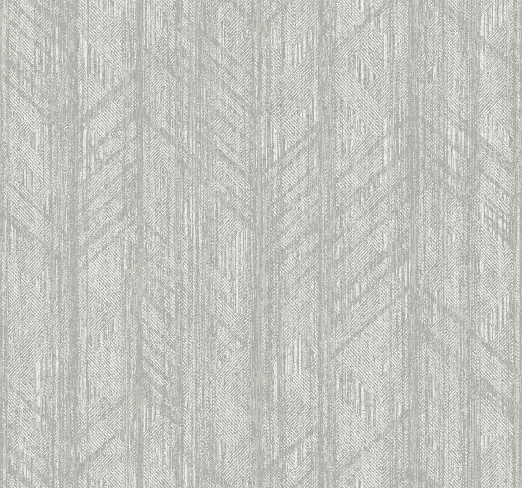 Winthrop Grey Geometric Wallpaper - York Wallcoverings - 4211-83521