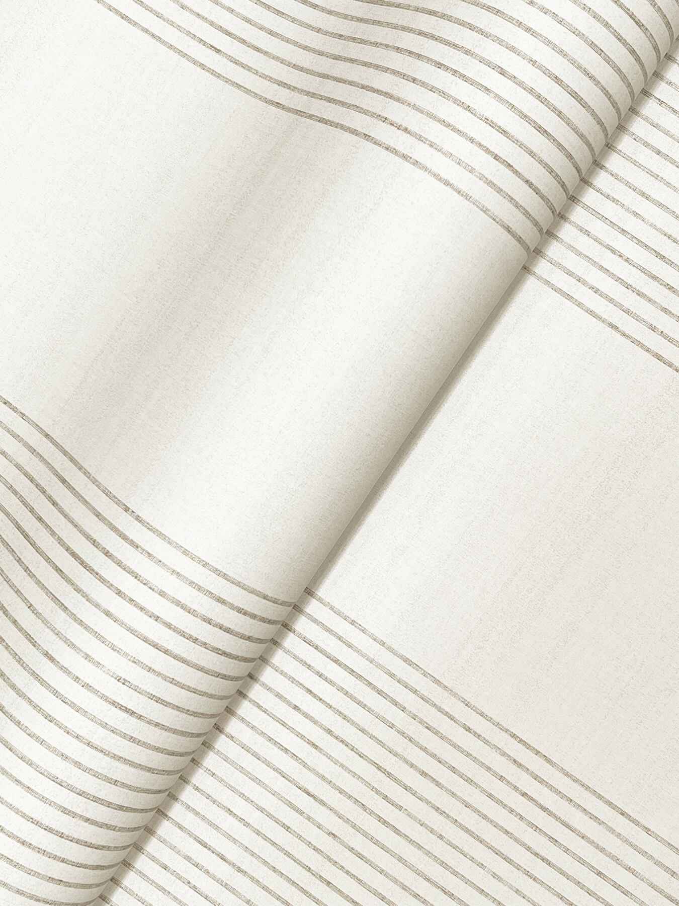 Archer Stripe Light Grey Faux Linen Wallpaper - York Wallcoverings - 4211-83526 - York Wallcoverings Wallpaper