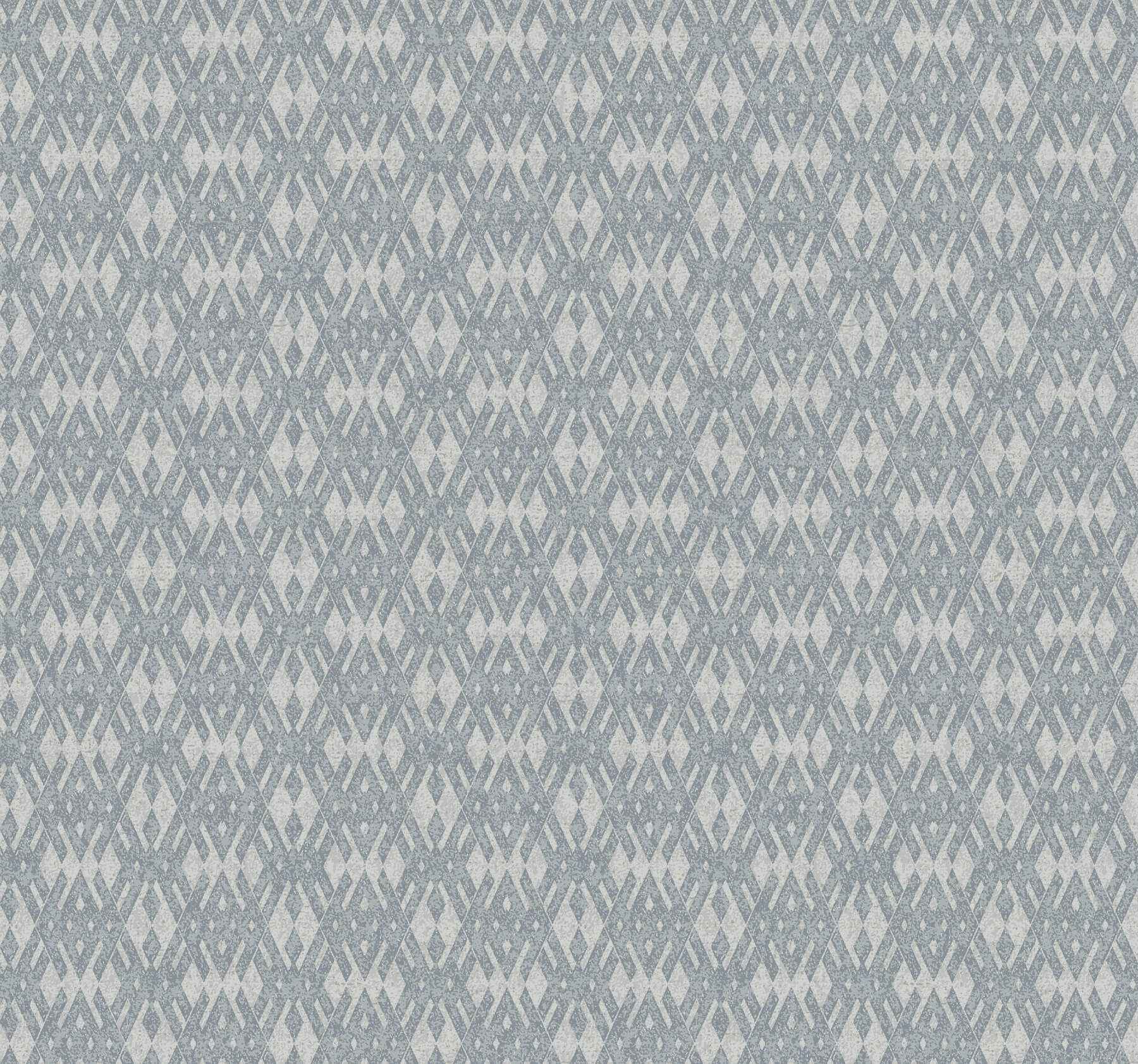 Radcliffe Blue Diamond Motif Wallpaper - York Wallcoverings - 4211-83546