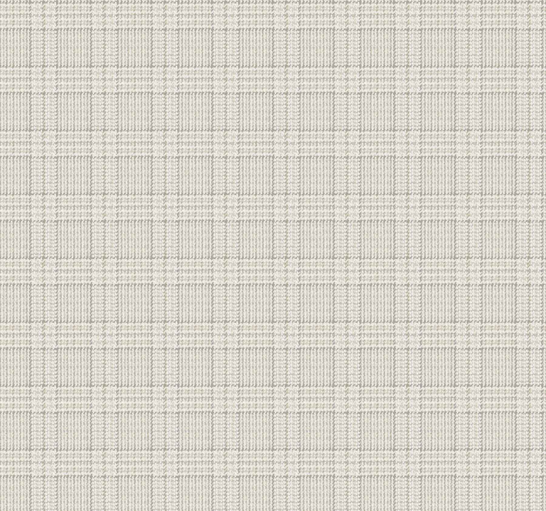 Harrington Plaid Neutral Glen Check Wallpaper - York Wallcoverings - 4211-83553