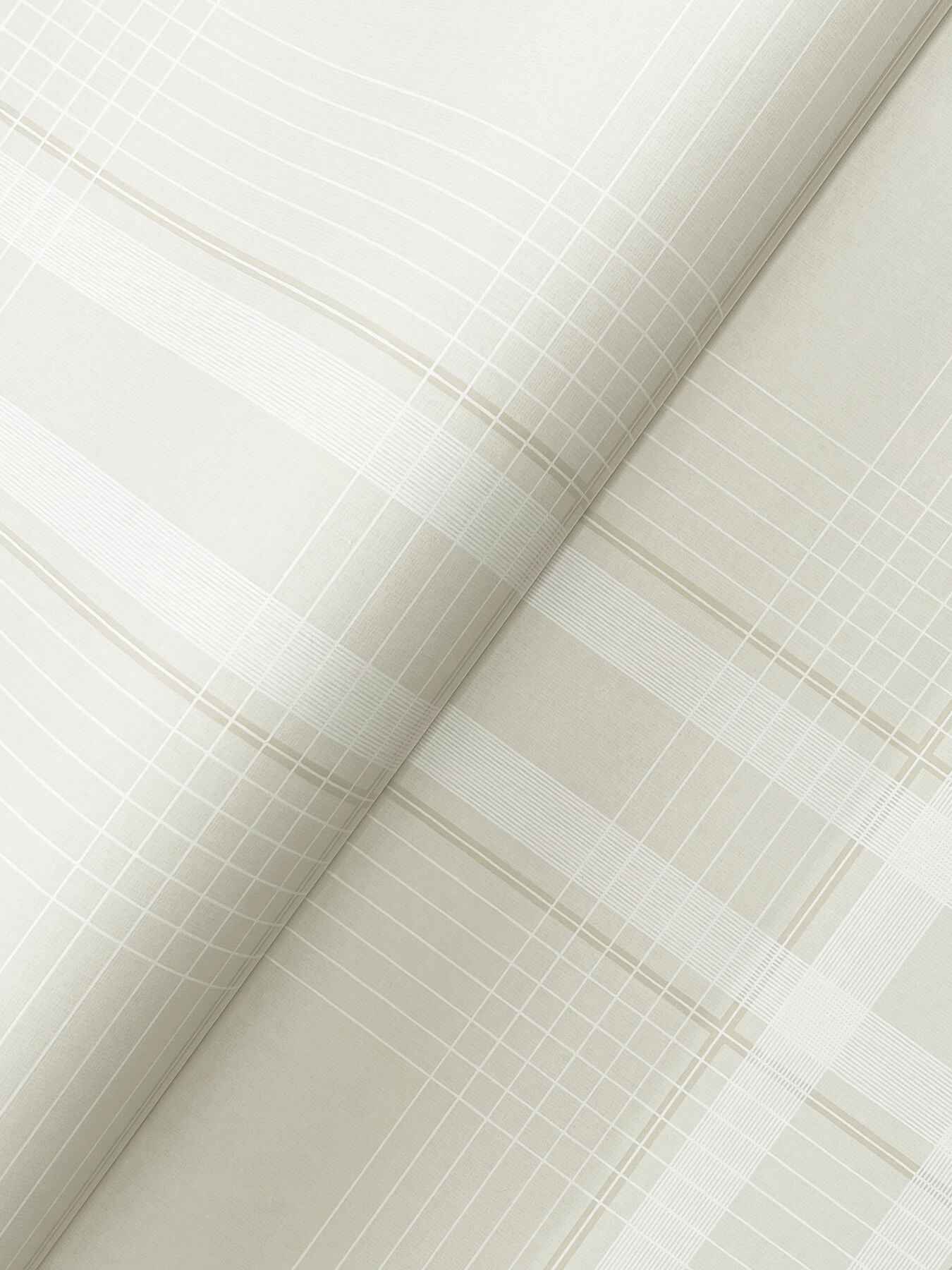 Country Club Plaid Dove Faux Linen Wallpaper - York Wallcoverings - 4211-83568 - York Wallcoverings Wallpaper