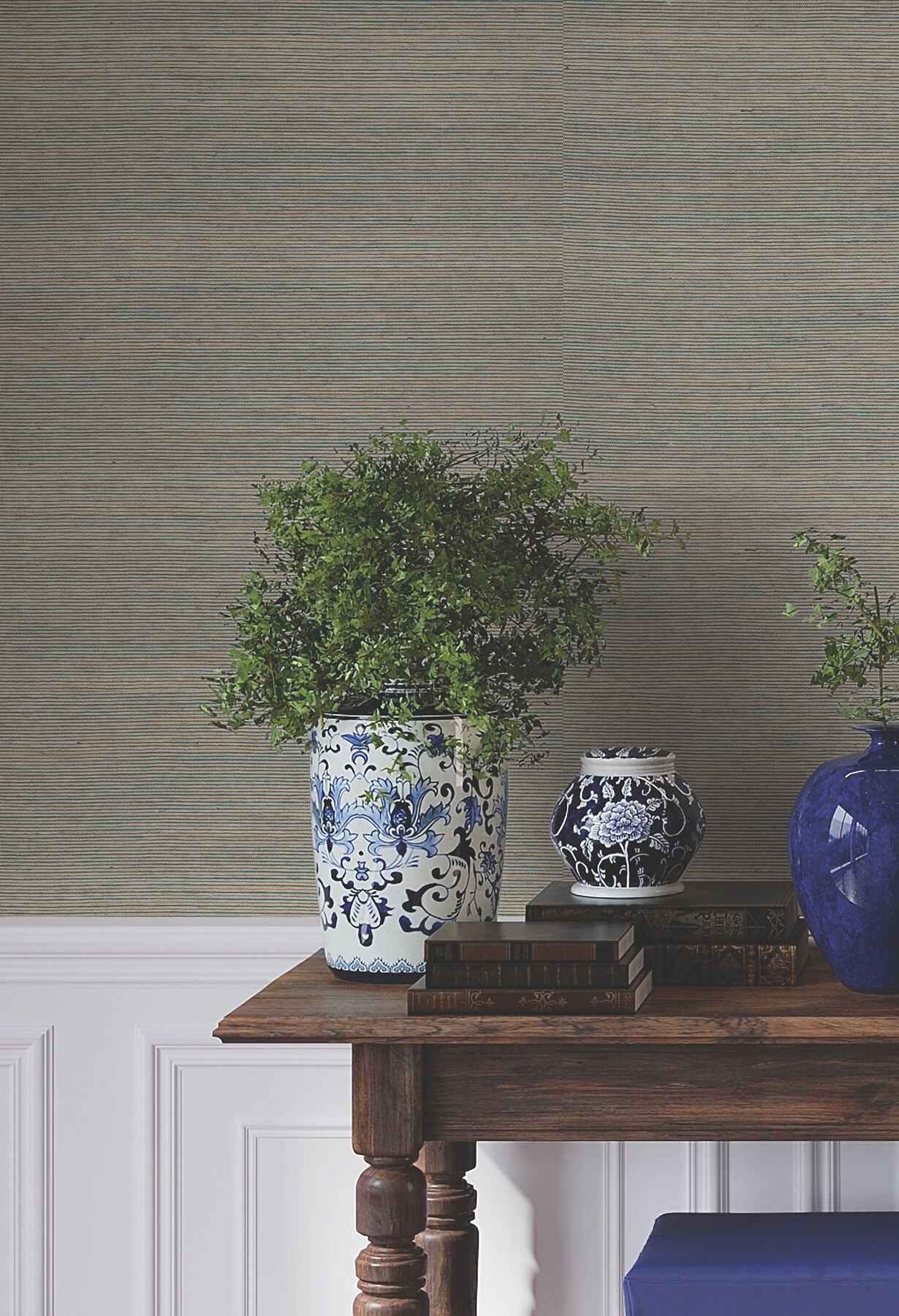 Warwick Navy Loomed Wallpaper - York Wallcoverings - 4211-83573 - York Wallcoverings Wallpaper