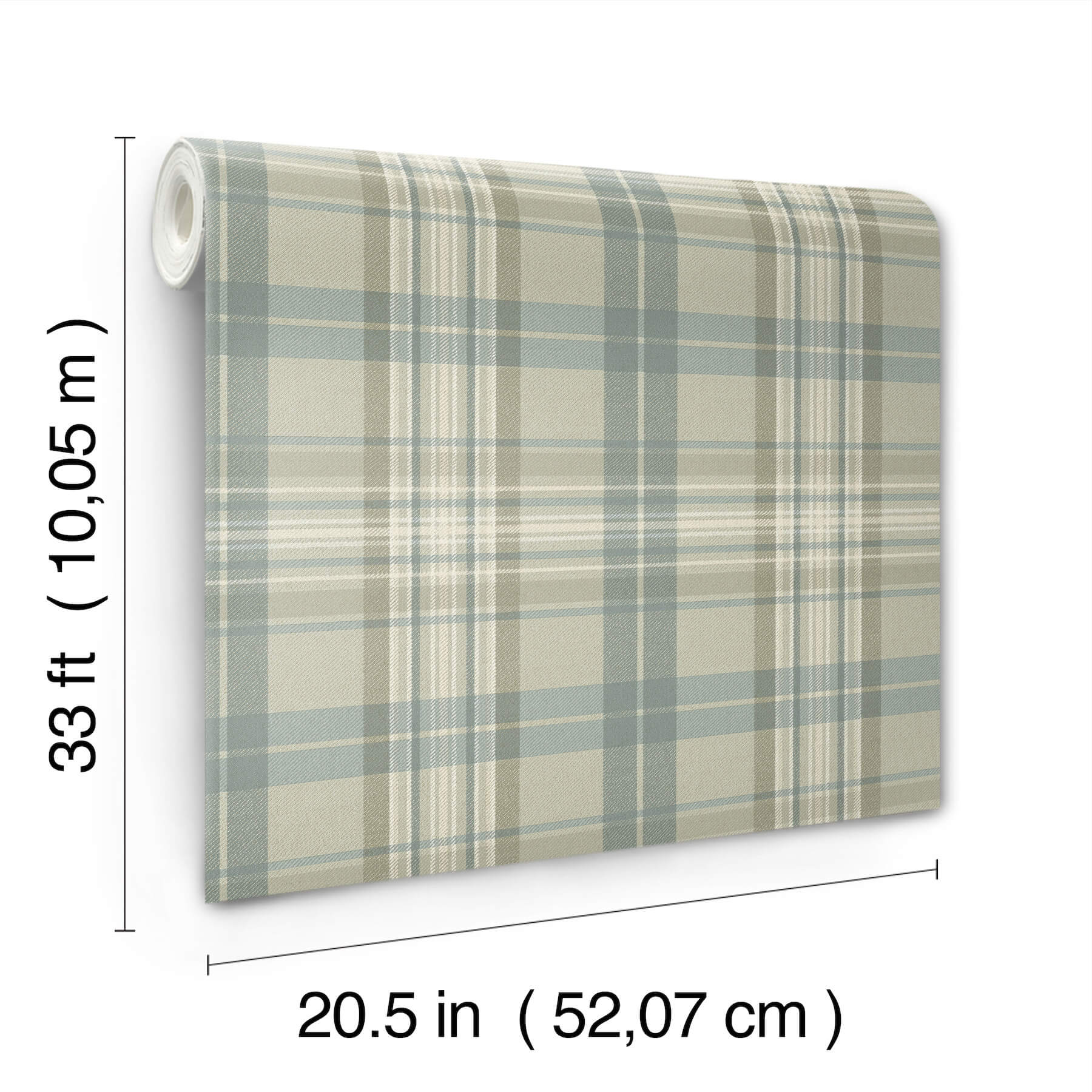 austin-sage-plaid-wallpaper-york-wallcoverings-4192-330217 - York Wallcoverings Wallpaper