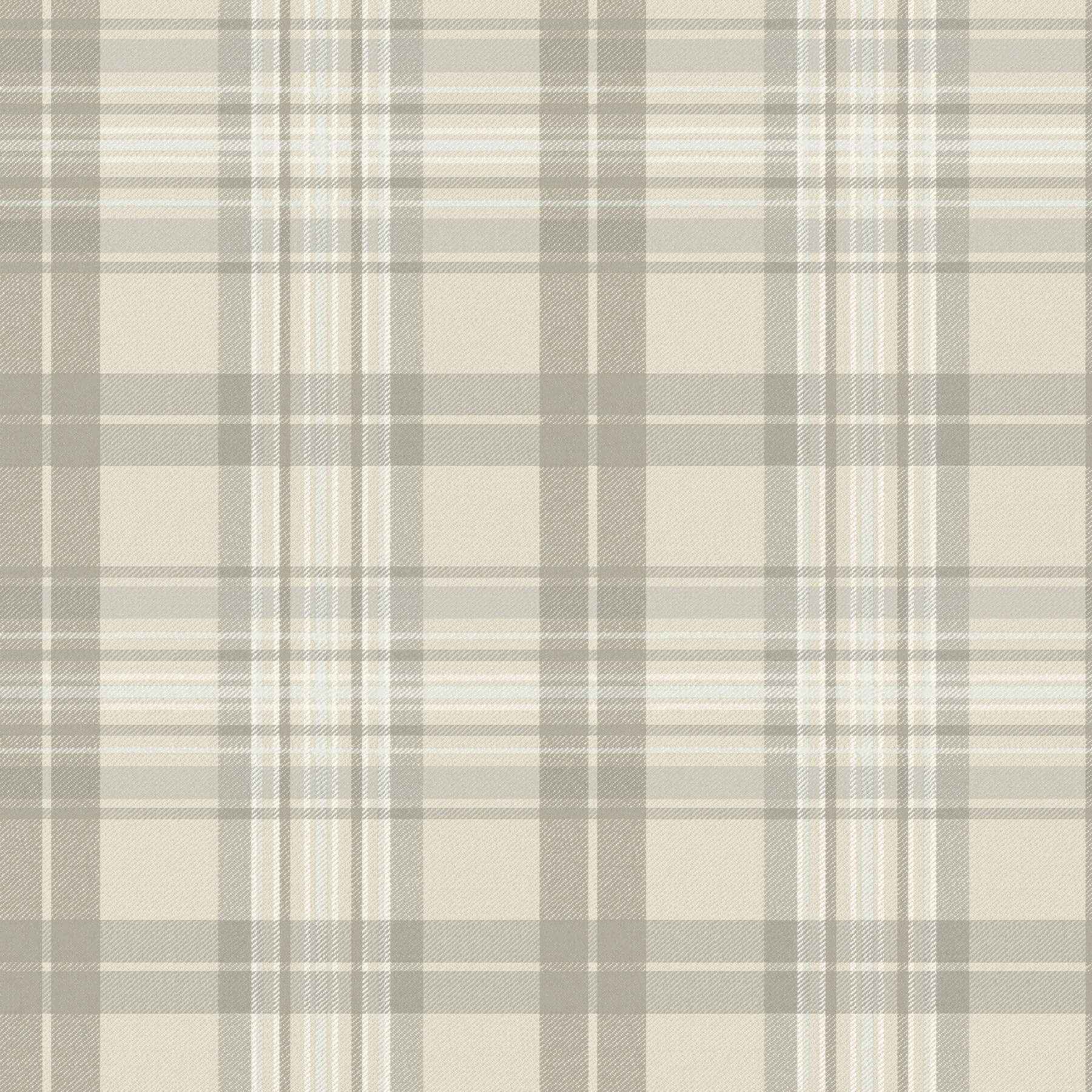 Austin Beige Plaid Wallpaper - York Wallcoverings - 4192-330216