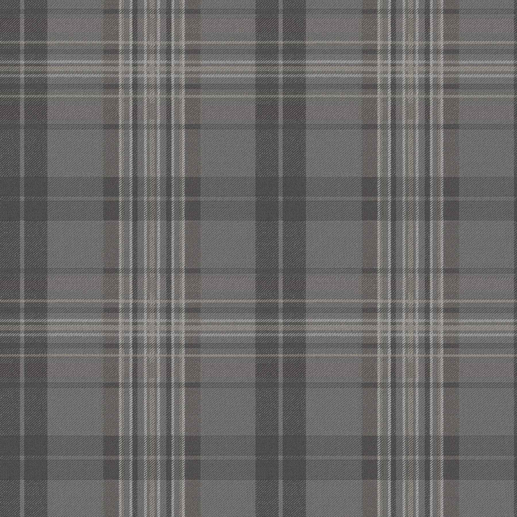 Austin Charcoal Plaid Wallpaper - York Wallcoverings - 4192-330215 - York Wallcoverings Wallpaper