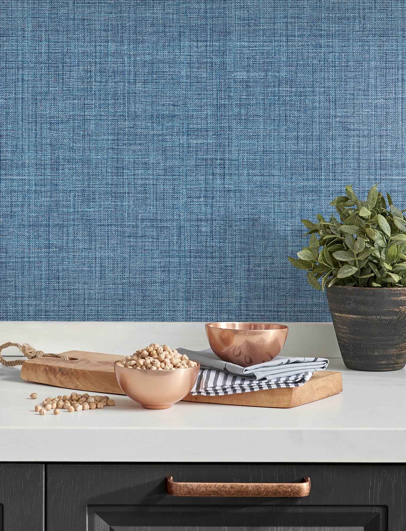 Lanister Blue Texture Wallpaper - York Wallcoverings - 4197-26232 - York Wallcoverings Wallpaper