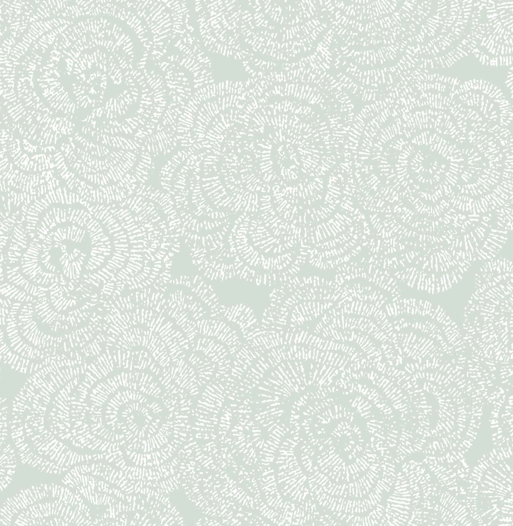 Ambroise Seafoam Abstract Floral Wallpaper - York Wallcoverings - 4197-27851