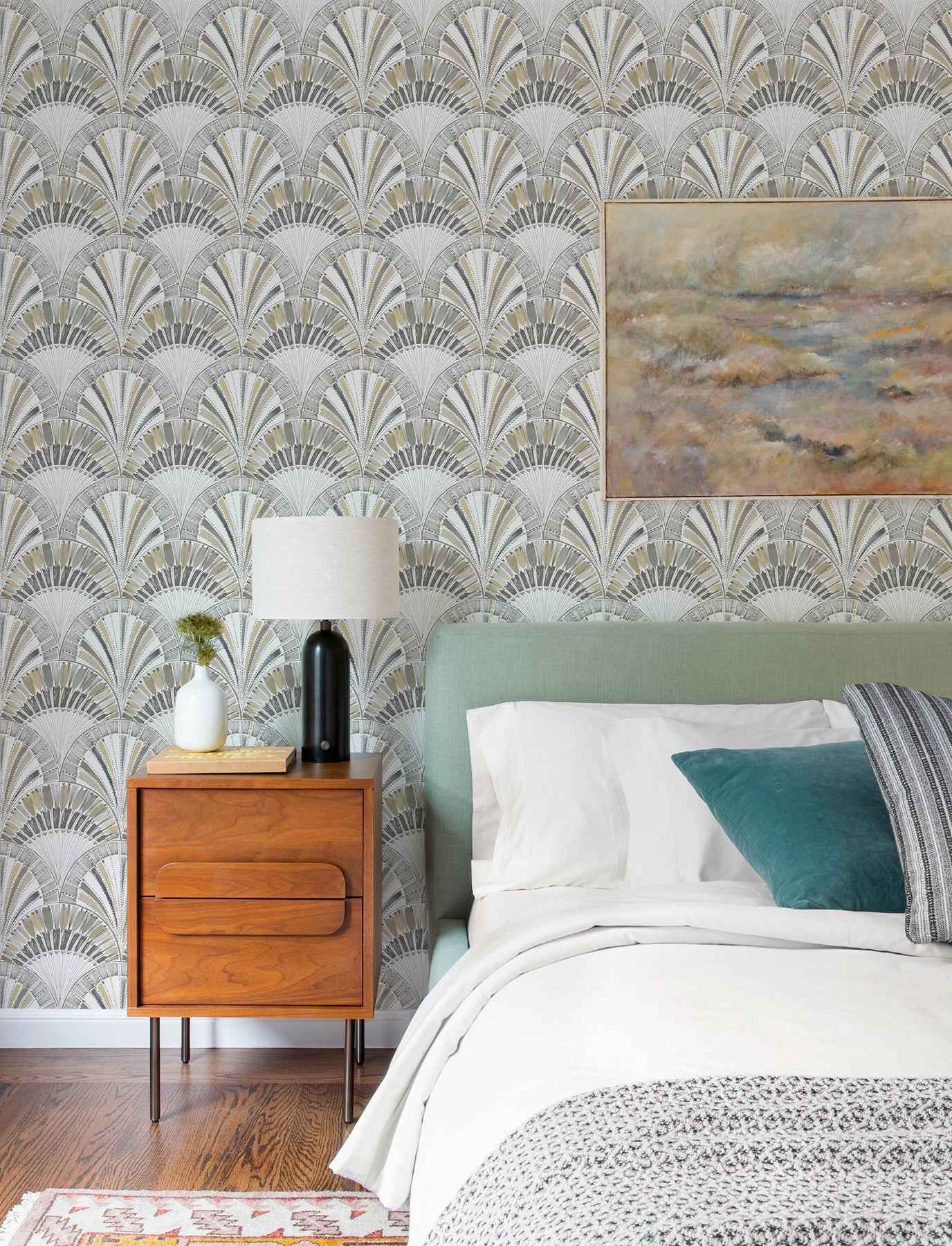 Myla Neutral Fanning Reeds Wallpaper - York Wallcoverings - 4197-27864 - York Wallcoverings Wallpaper
