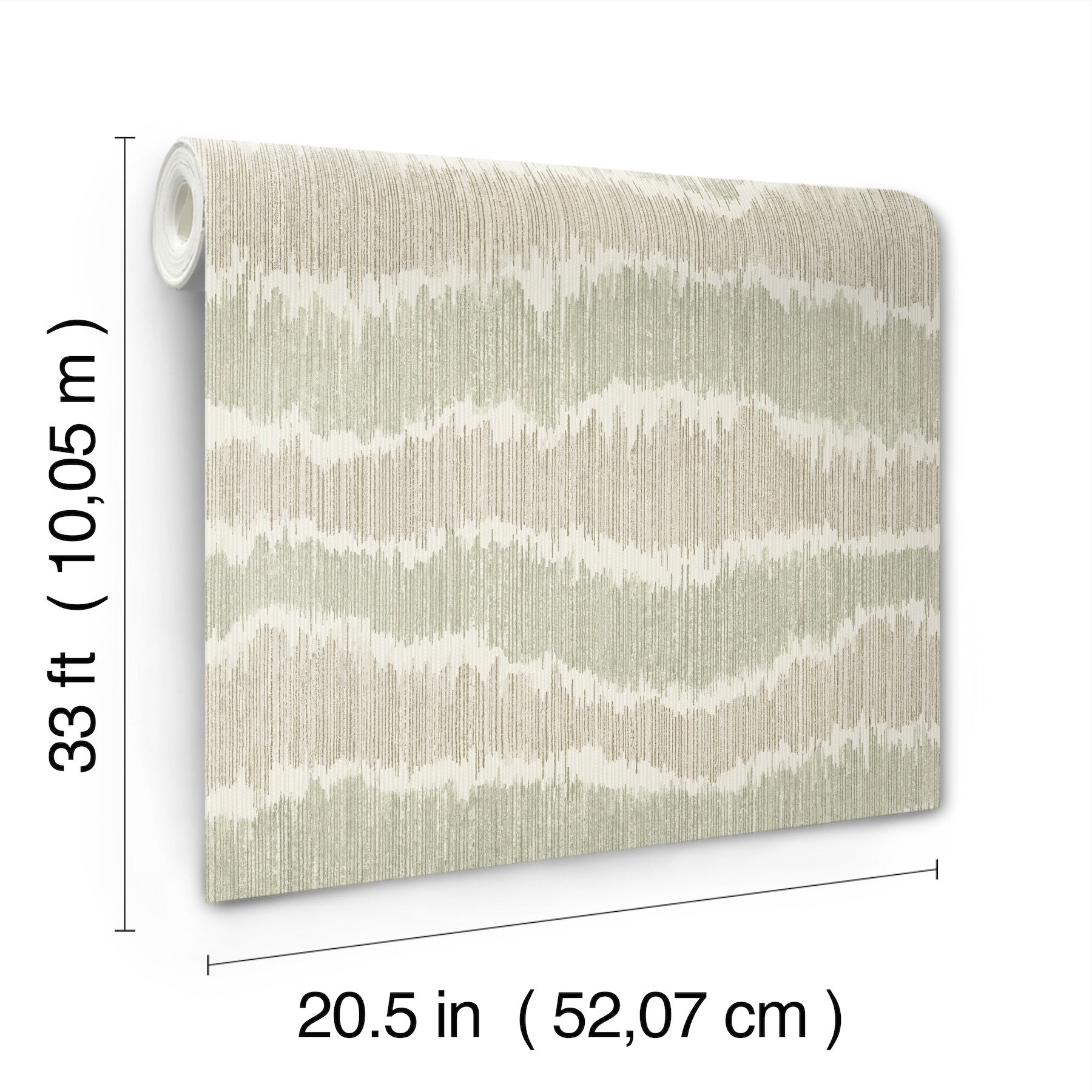 wiggle-green-ikat-stripe-wallpaper-york-wallcoverings-4197-27866 - York Wallcoverings Wallpaper