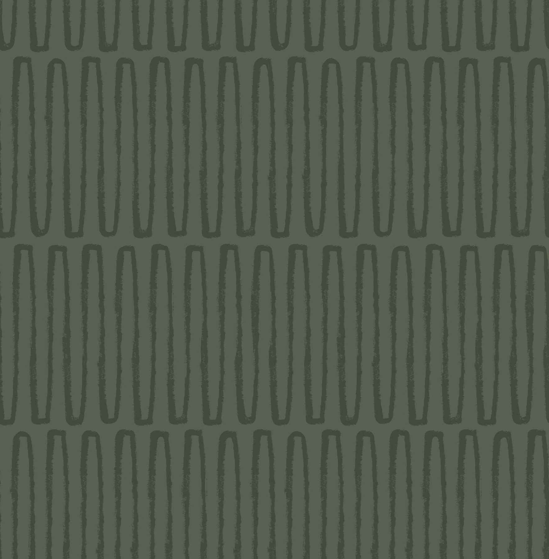 Lars Green Retro Wave Wallpaper - York Wallcoverings - 4197-27869
