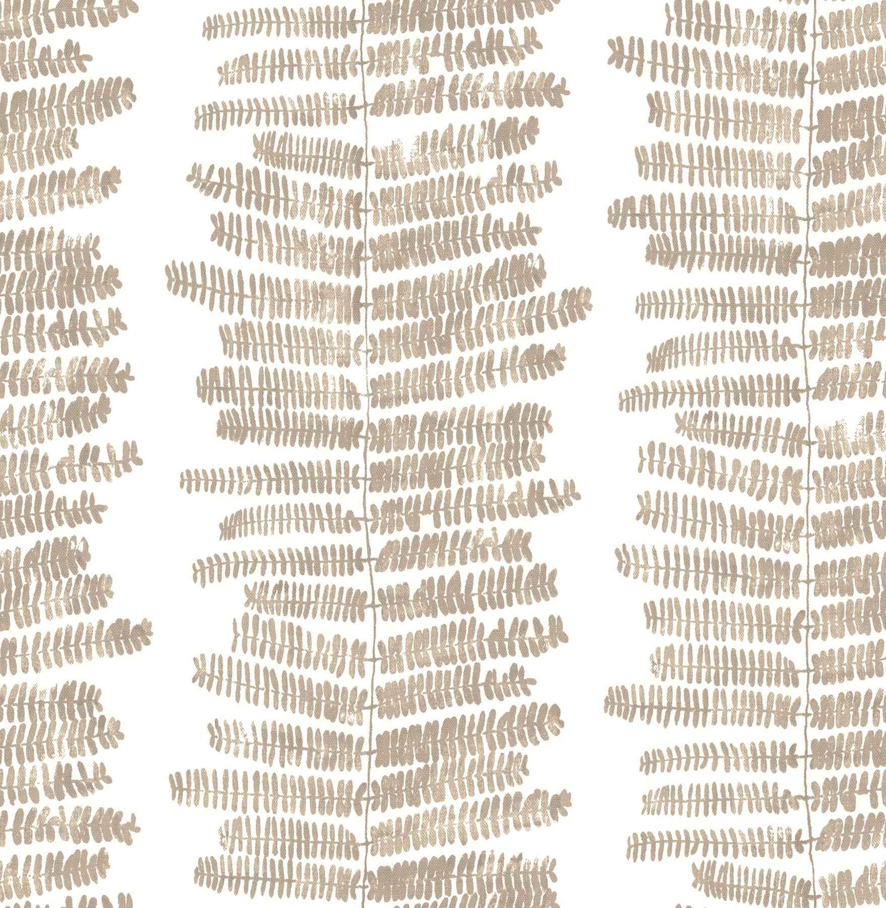 Lumis Taupe Fern Stripe Wallpaper - York Wallcoverings - 4197-27878