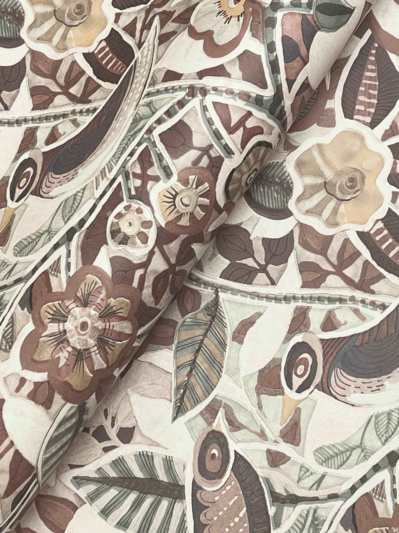 Manette Plum Birds in the Bush Wallpaper - York Wallcoverings - 4197-27887 - York Wallcoverings Wallpaper