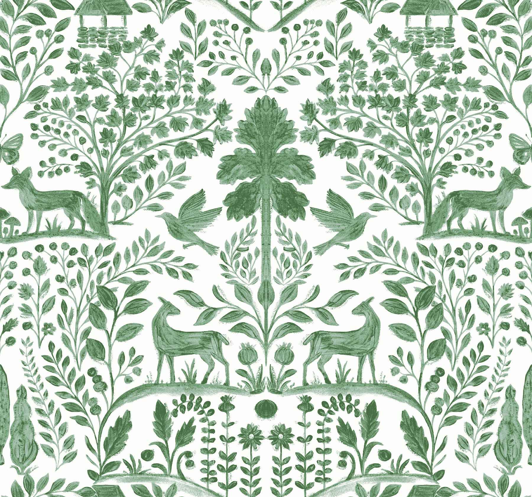 Anoki Green Scenic Woodlands Wallpaper - York Wallcoverings - 4197-83755 - York Wallcoverings Wallpaper