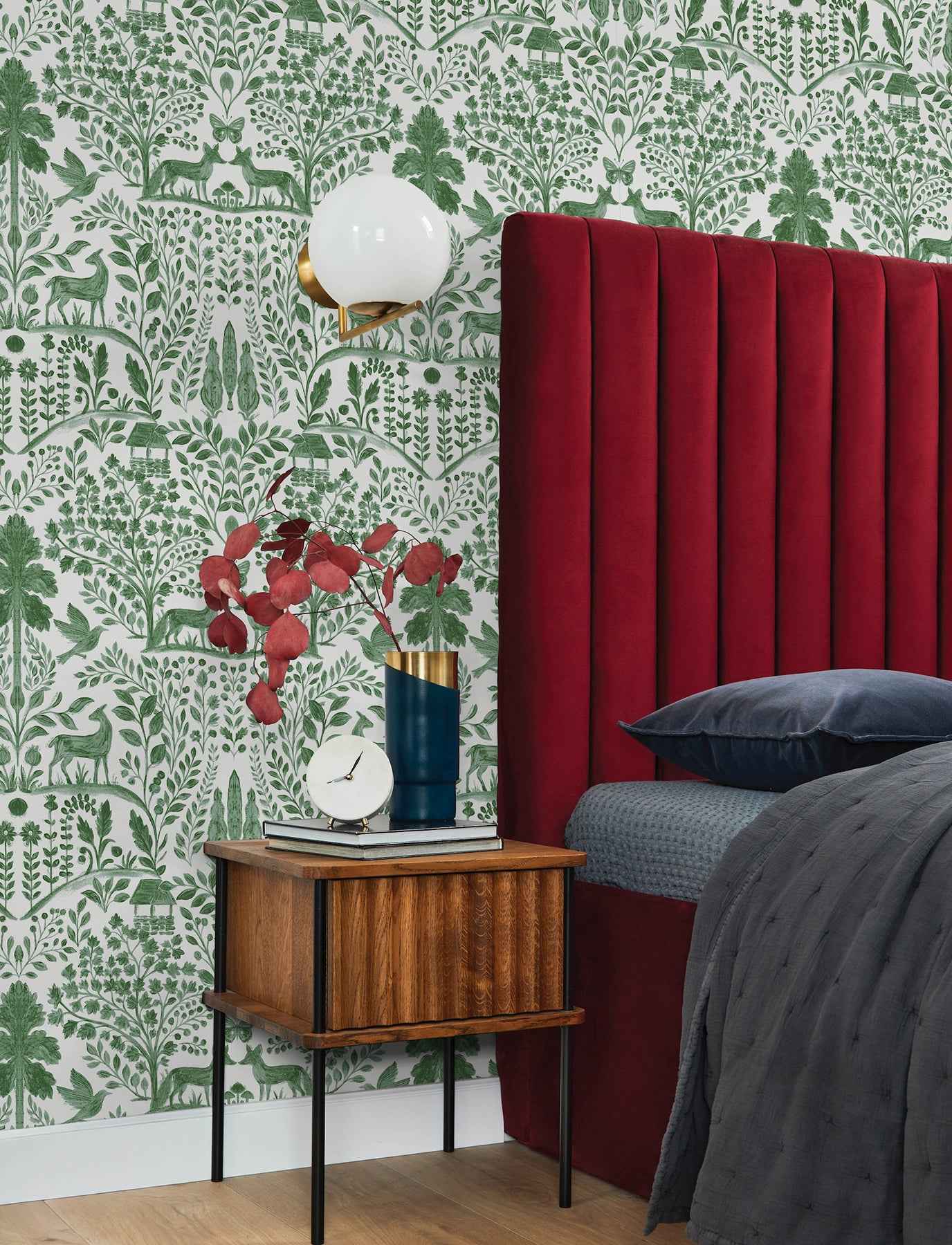 Anoki Green Scenic Woodlands Wallpaper - York Wallcoverings - 4197-83755 - York Wallcoverings Wallpaper
