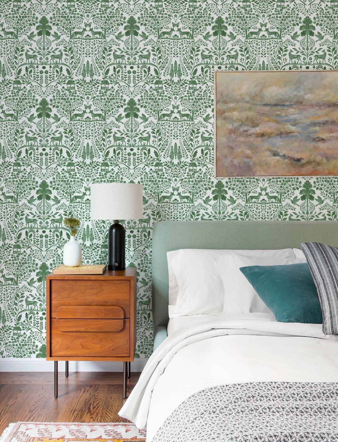Anoki Green Scenic Woodlands Wallpaper - York Wallcoverings - 4197-83755 - York Wallcoverings Wallpaper