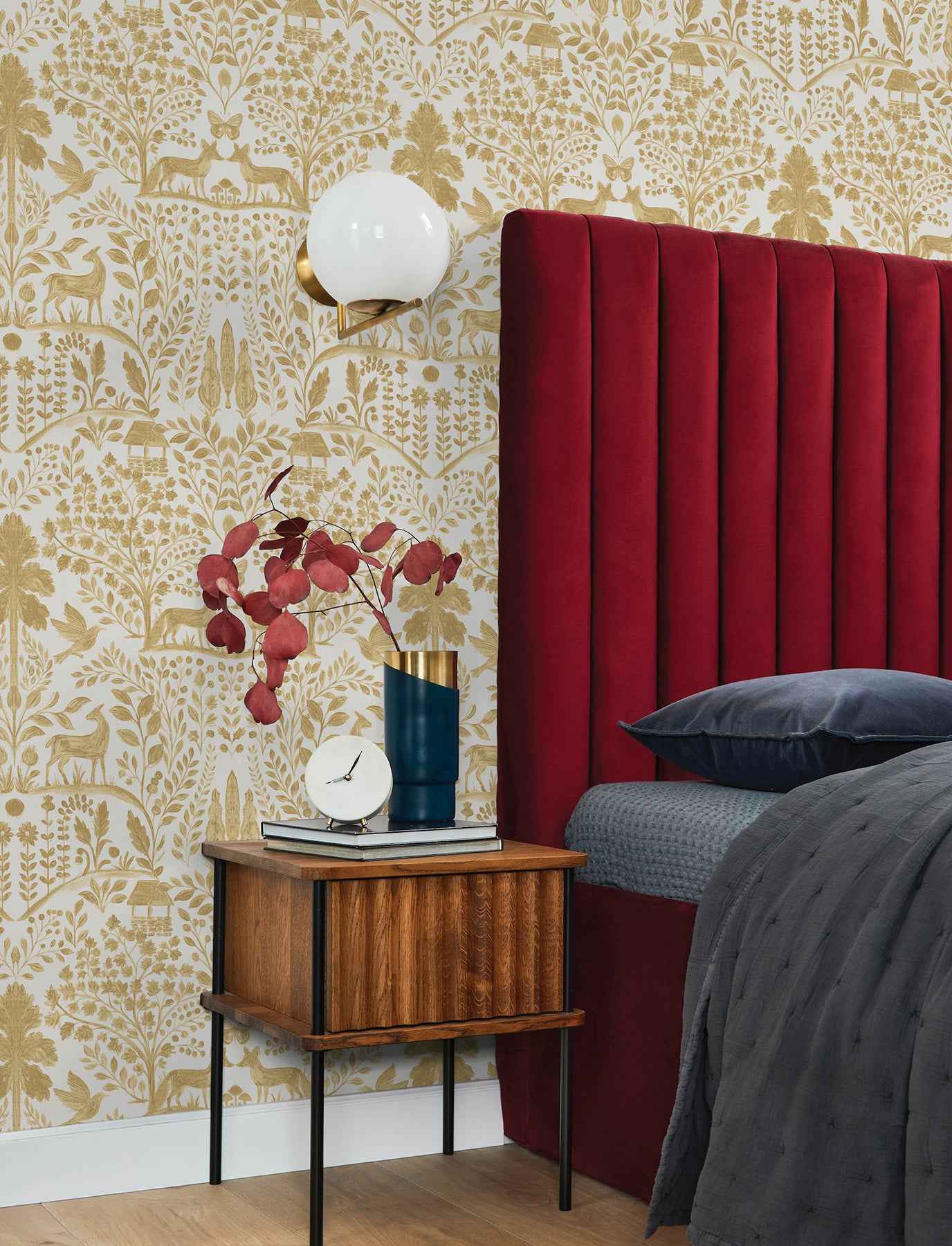 Anoki Yellow Scenic Woodlands Wallpaper - York Wallcoverings - 4197-83756 - York Wallcoverings Wallpaper