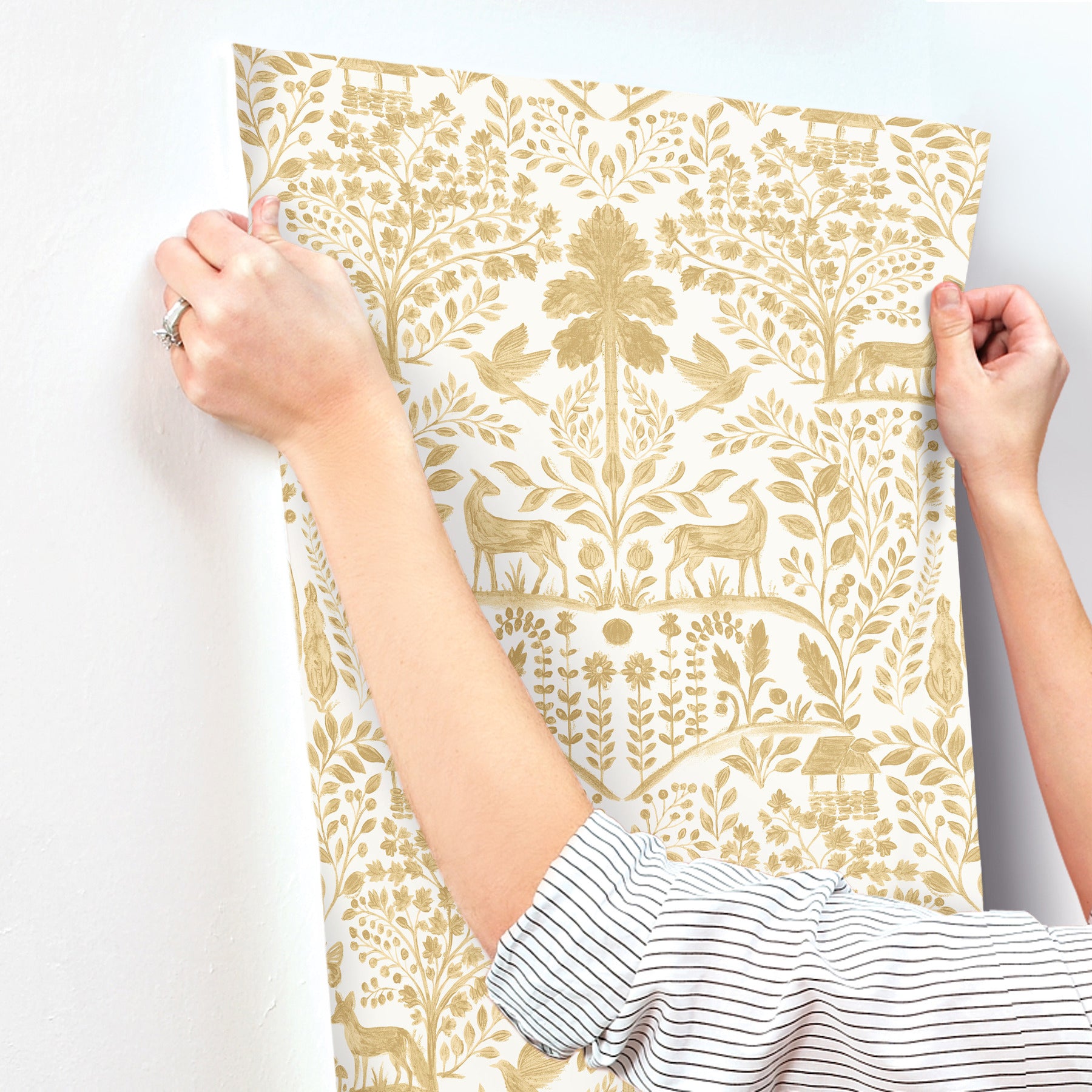 anoki-yellow-scenic-woodlands-wallpaper-york-wallcoverings-4197-83756 - York Wallcoverings Wallpaper