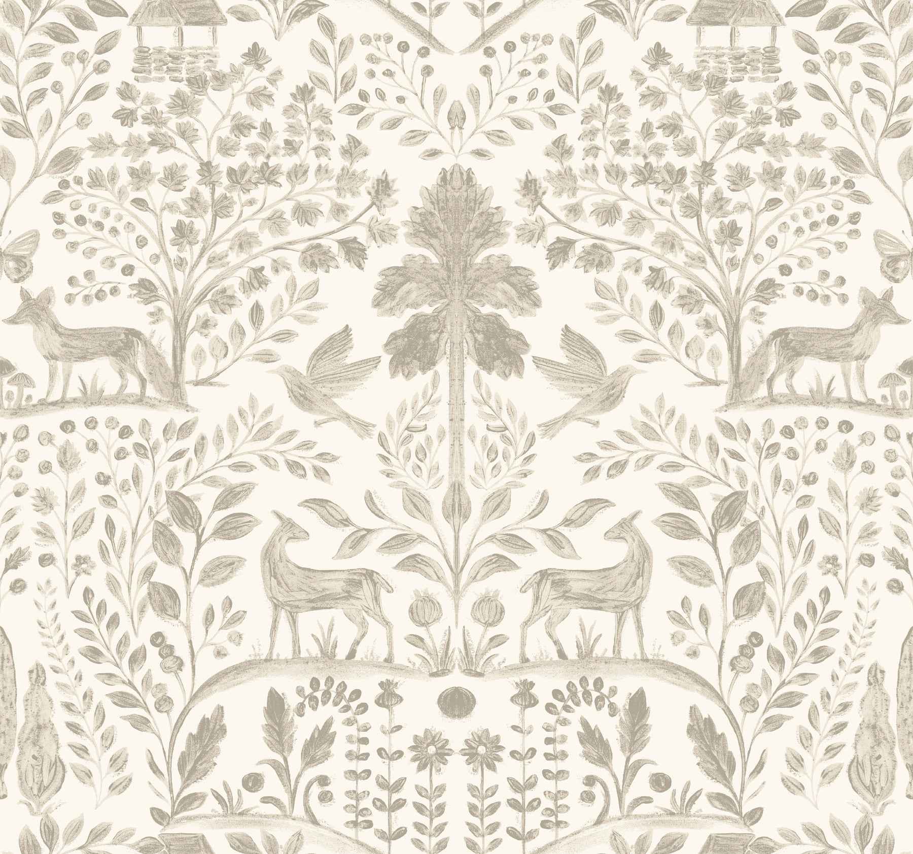 Anoki Beige Scenic Woodlands Wallpaper - York Wallcoverings - 4197-83757 - York Wallcoverings Wallpaper
