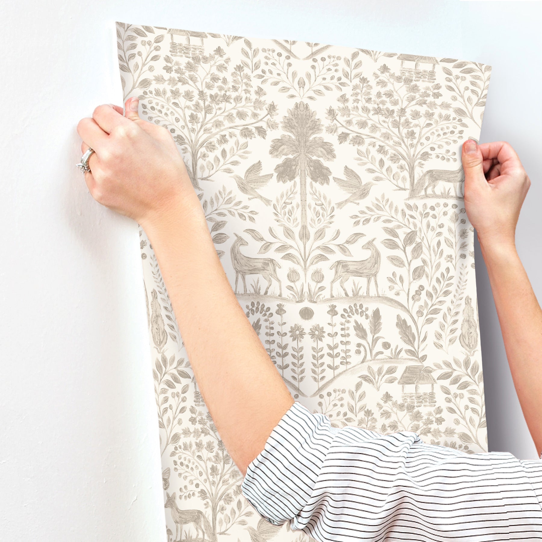 anoki-beige-scenic-woodlands-wallpaper-york-wallcoverings-4197-83757 - York Wallcoverings Wallpaper