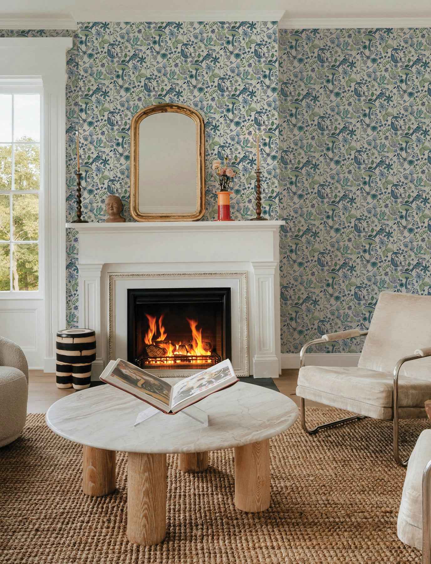 Wonder Teal Woodland Animals Wallpaper - York Wallcoverings - 4197-83759 - York Wallcoverings Wallpaper