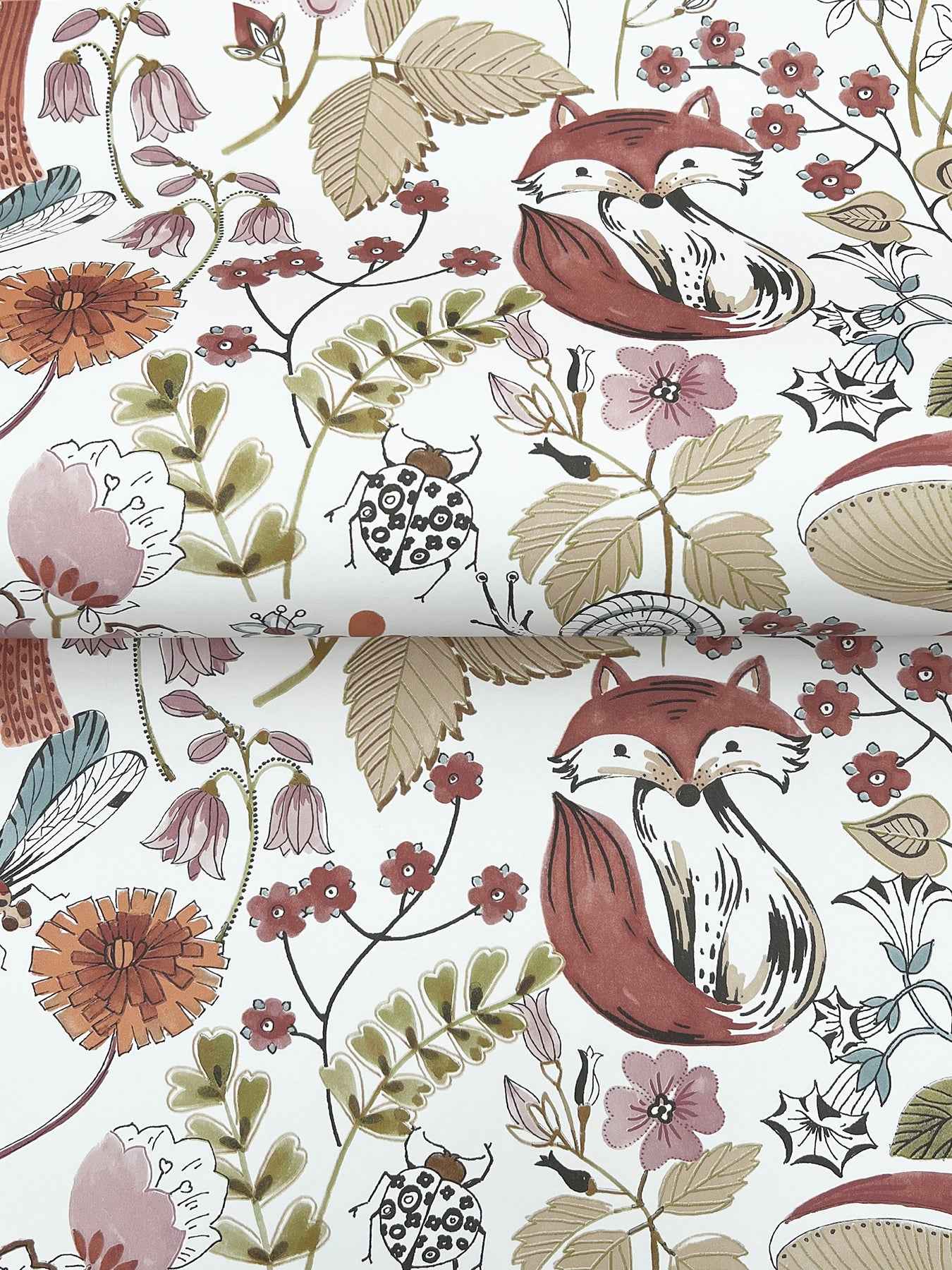 Wonder Plum Woodland Animals Wallpaper - York Wallcoverings - 4197-83761 - York Wallcoverings Wallpaper
