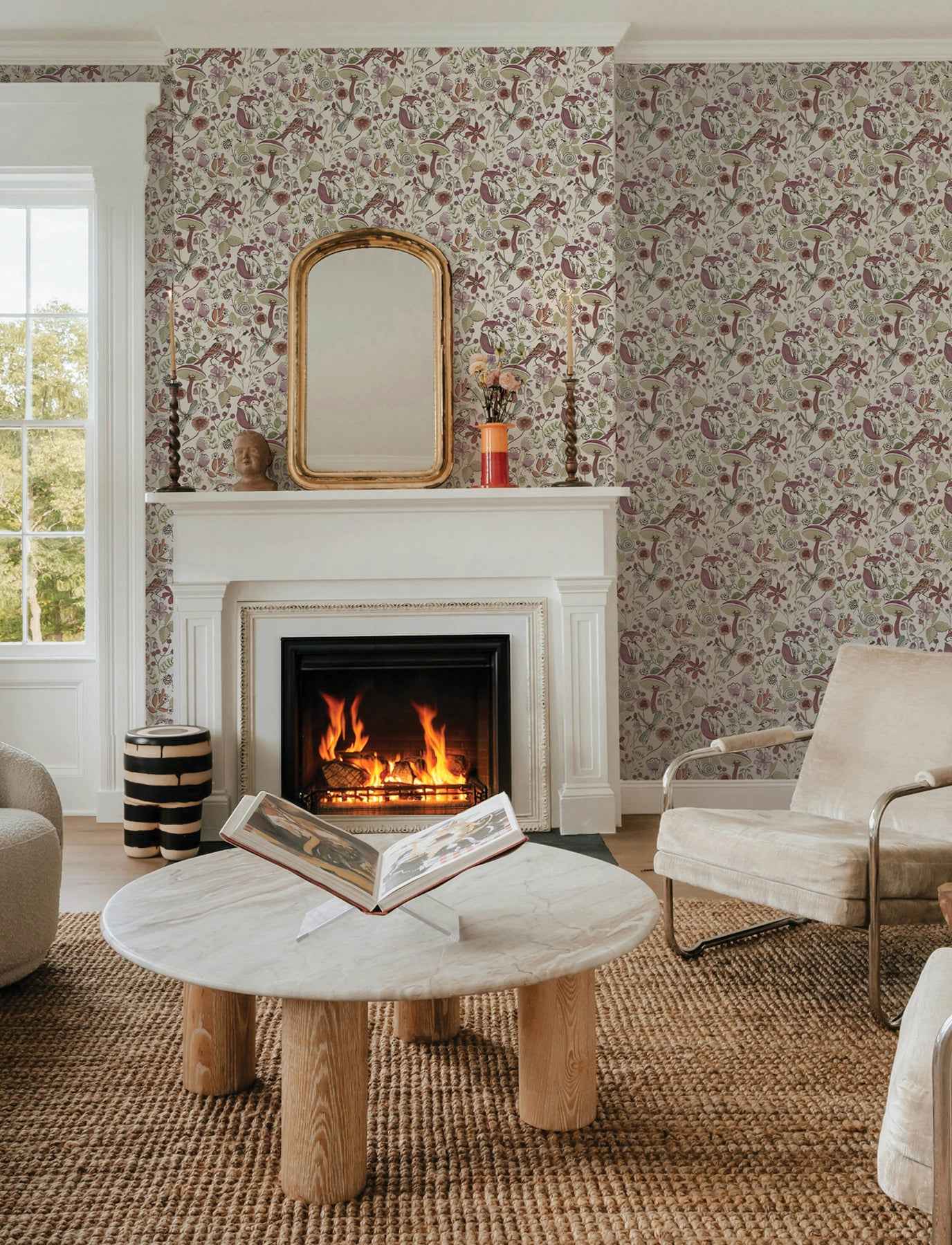 Wonder Plum Woodland Animals Wallpaper - York Wallcoverings - 4197-83761 - York Wallcoverings Wallpaper