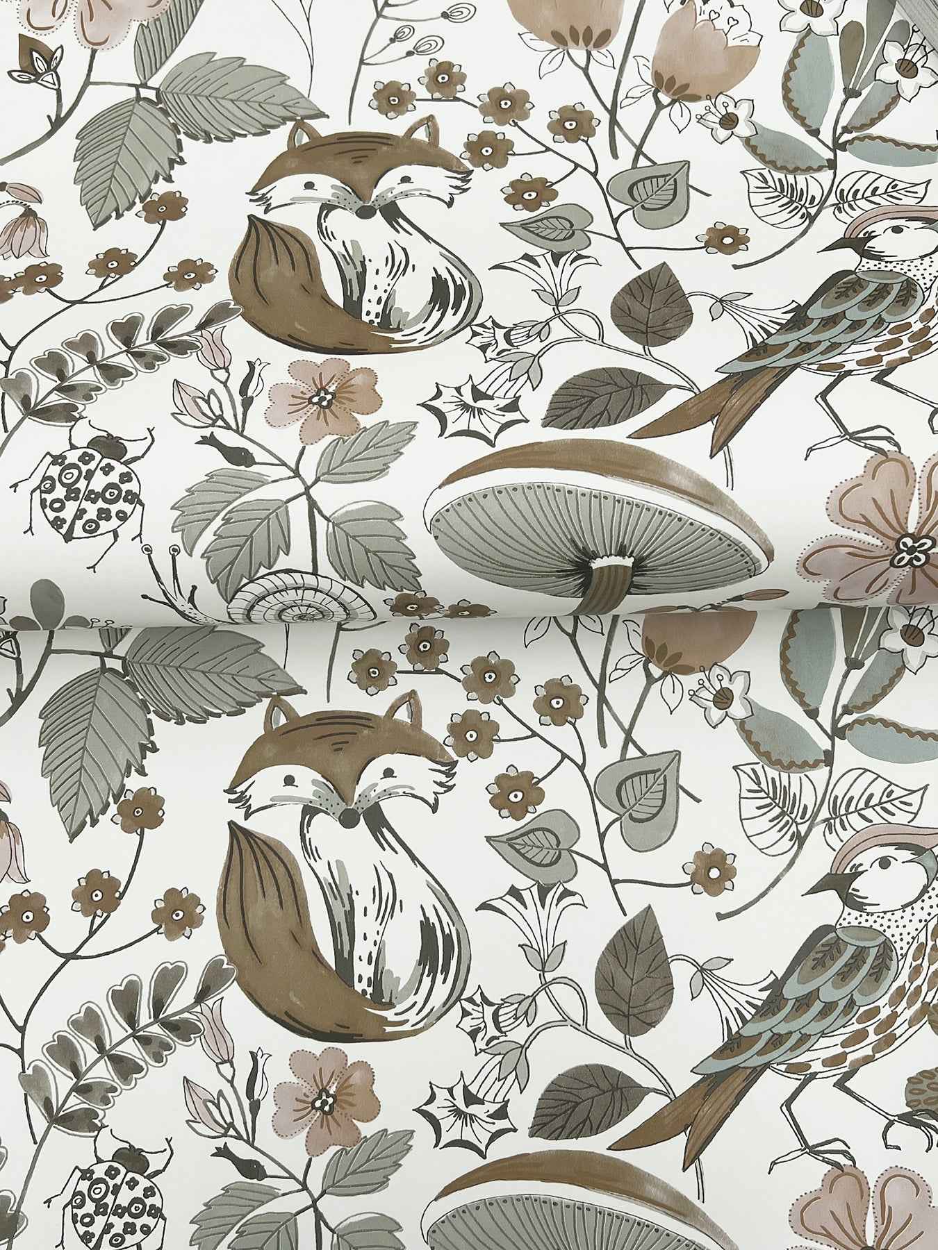 Wonder Chocolate Woodland Animals Wallpaper - York Wallcoverings - 4197-83762 - York Wallcoverings Wallpaper