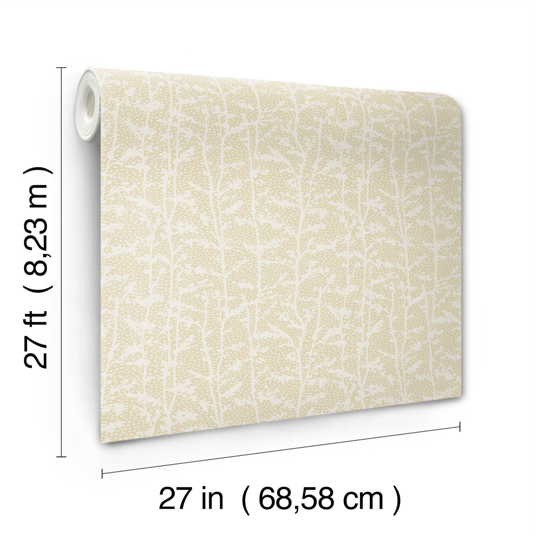 layton-butter-climbing-vines-wallpaper-york-wallcoverings-4197-84001 - York Wallcoverings Wallpaper