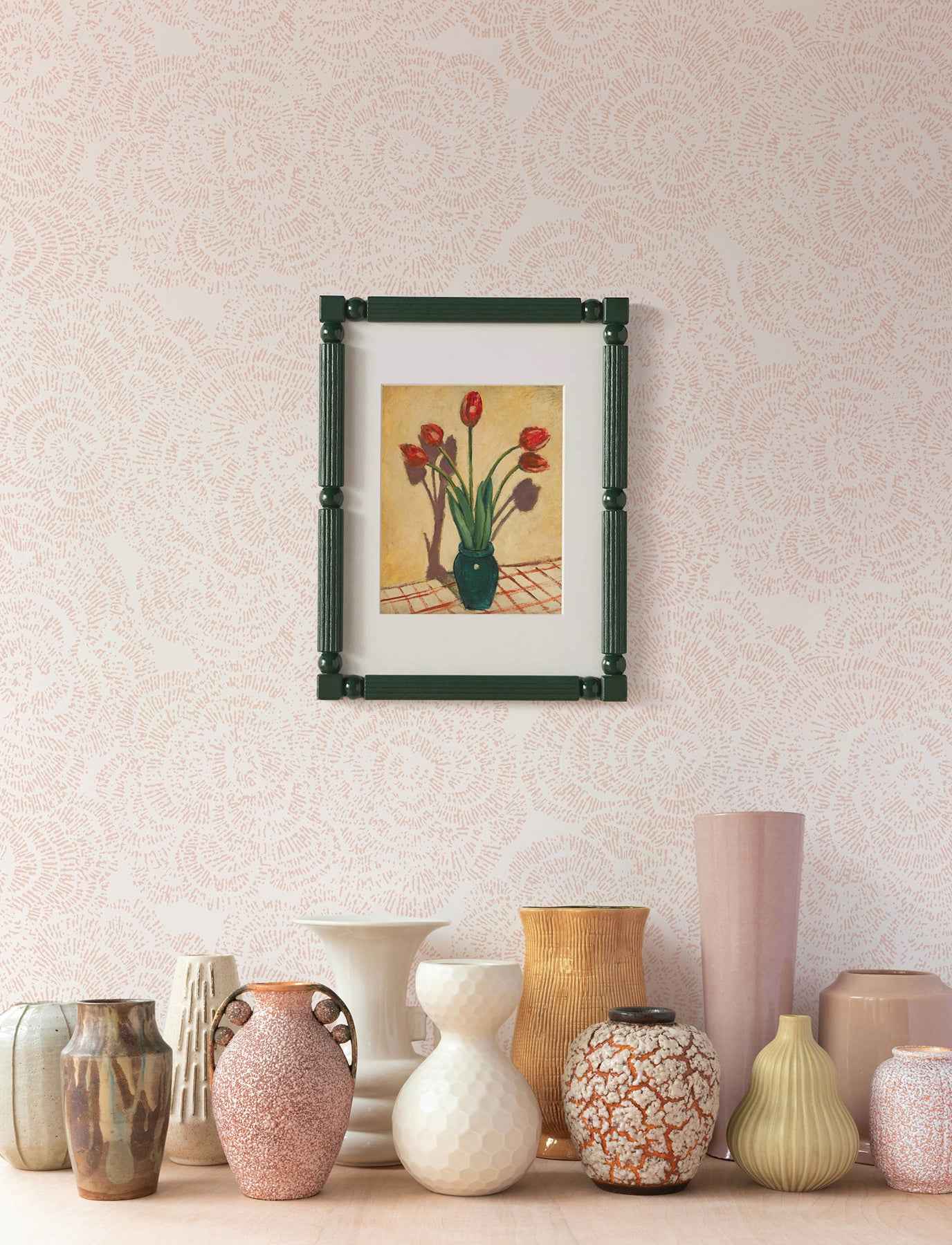 Ambroise Light Pink Abstract Floral Wallpaper - York Wallcoverings - 4197-27852 - York Wallcoverings Wallpaper