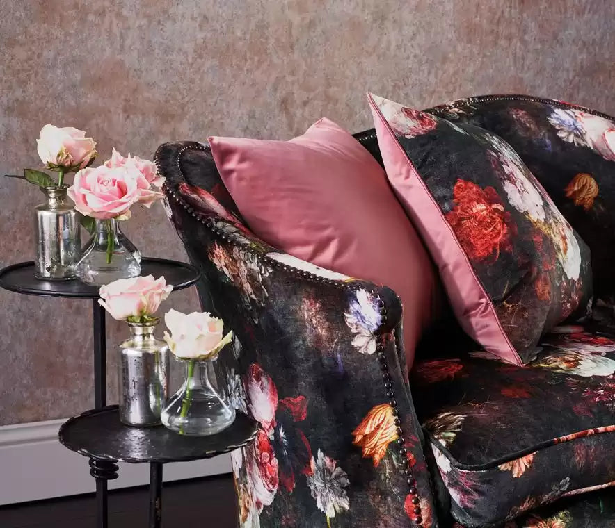 Palazzo Pellestrina Coral/Cream/Black - Osborne & Little - F7180-02 Fabric