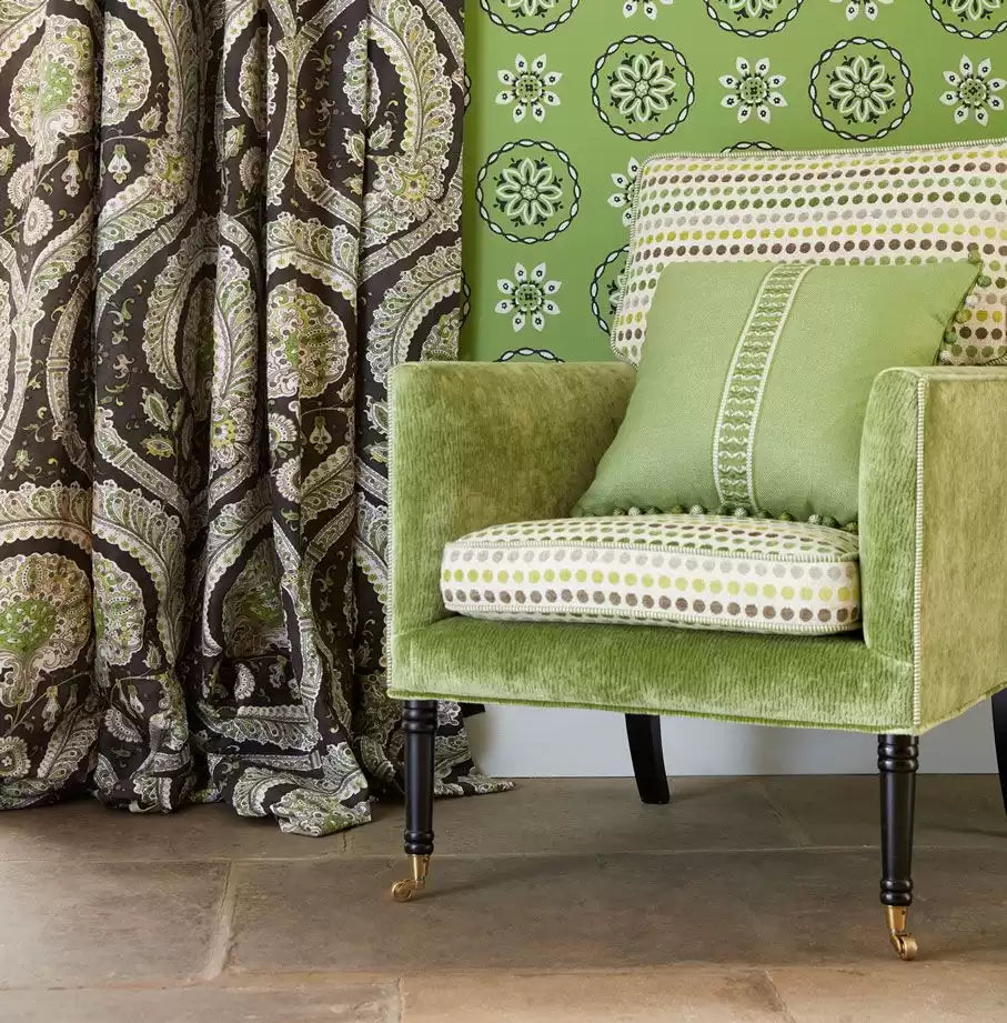 Les Indiennes Blue - Nina Campbell - NCF4330-05 Fabric