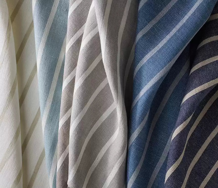 Sirocco Aura Silver/White - Osborne & Little - F7166-04 Fabric