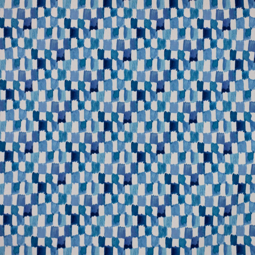 Brushstroke Check – Blue Jay - RM Coco Fabric