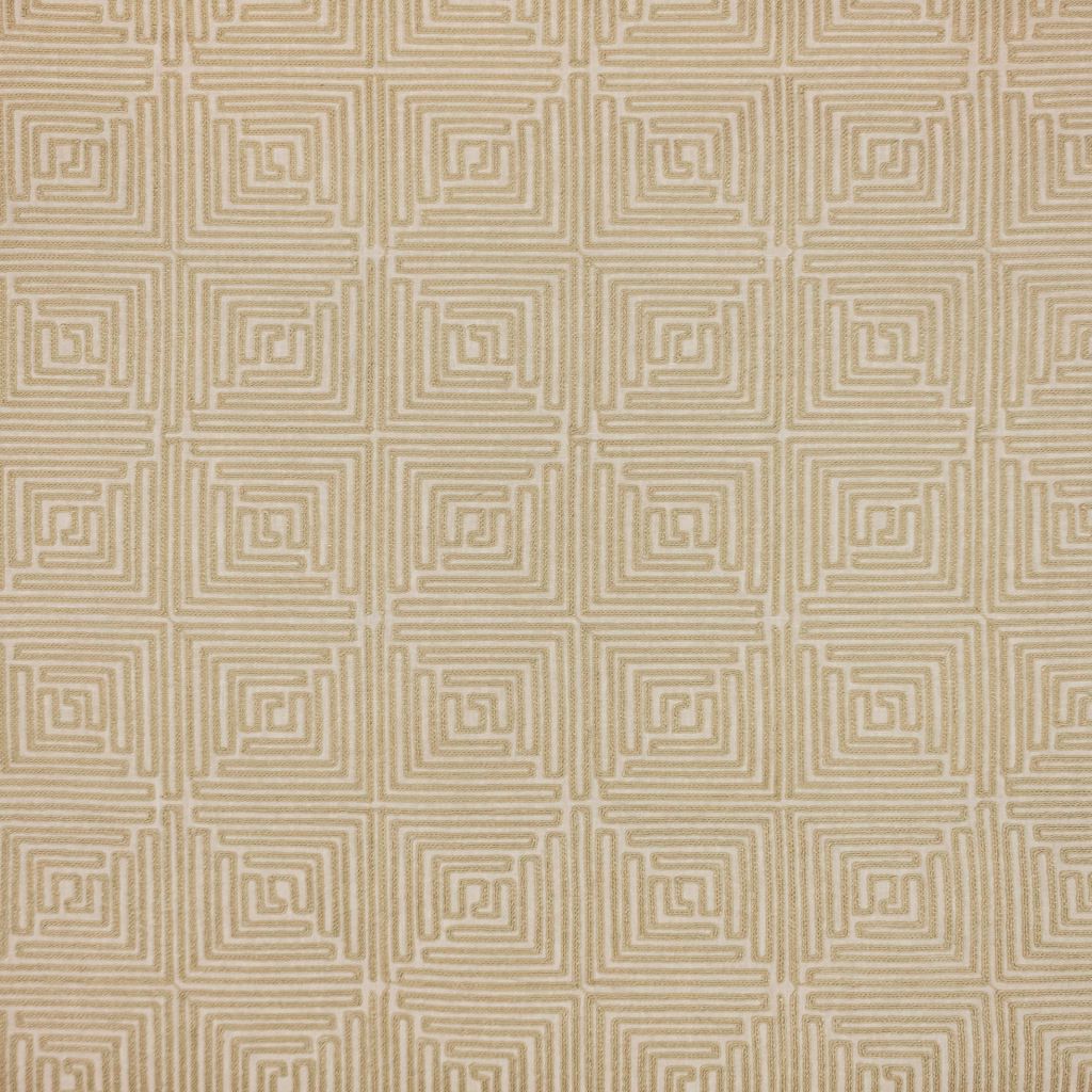 Greek Key Fret â Sandstone - RM Coco Fabric